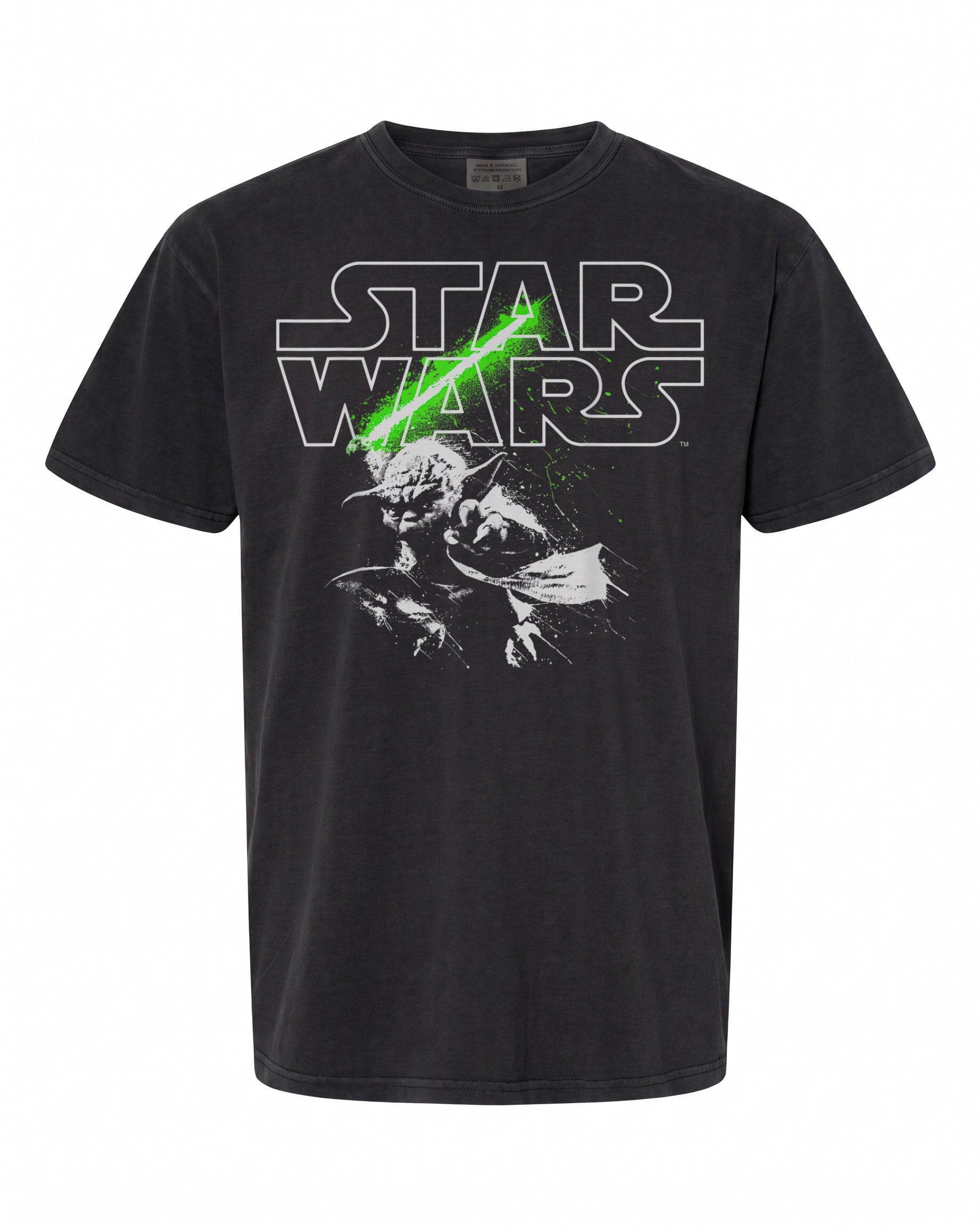 Star Wars Yoda Lightsaber Logo T-Shirt - Perfect for Fans