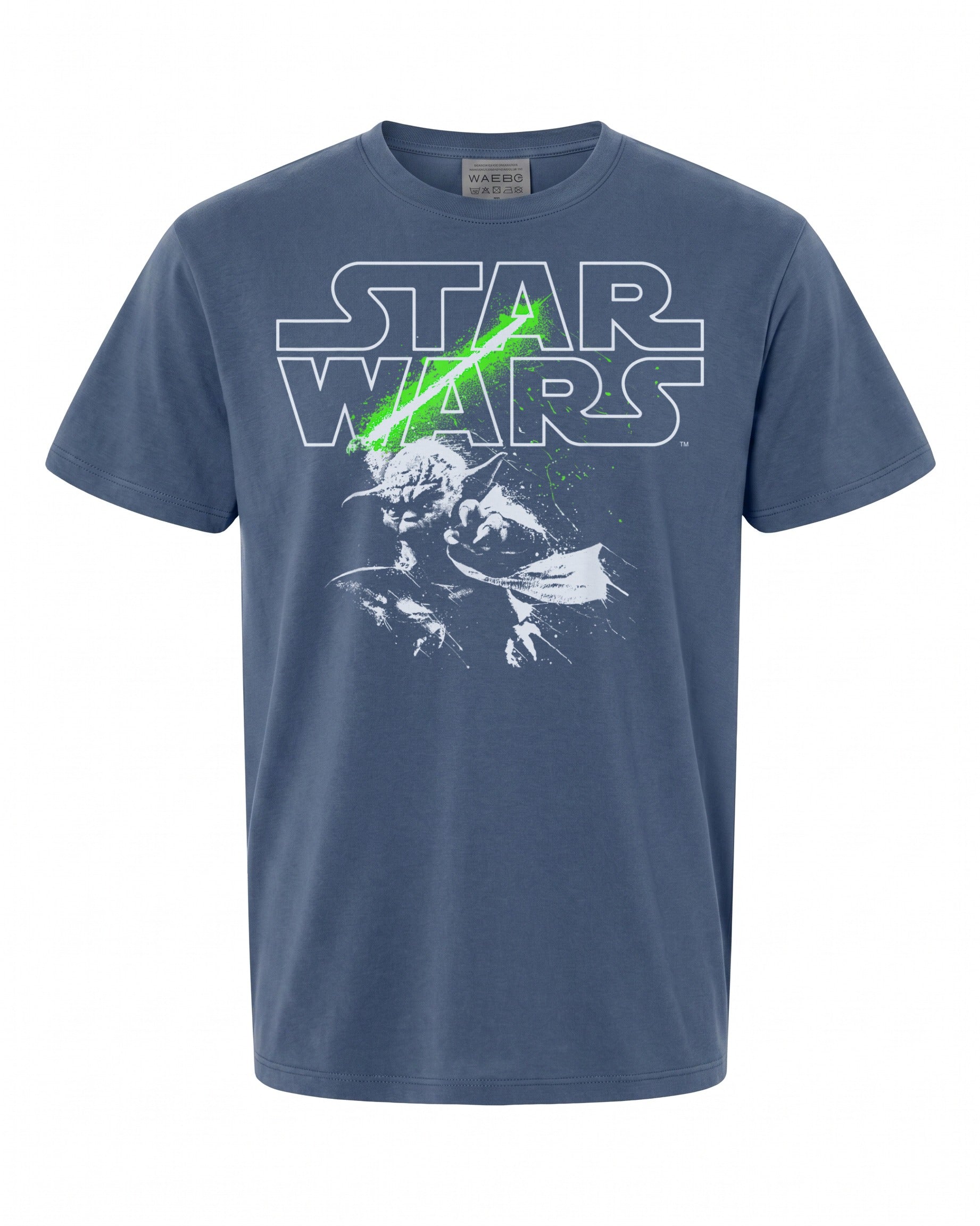 Star Wars Yoda Lightsaber Logo T-Shirt - Perfect for Fans