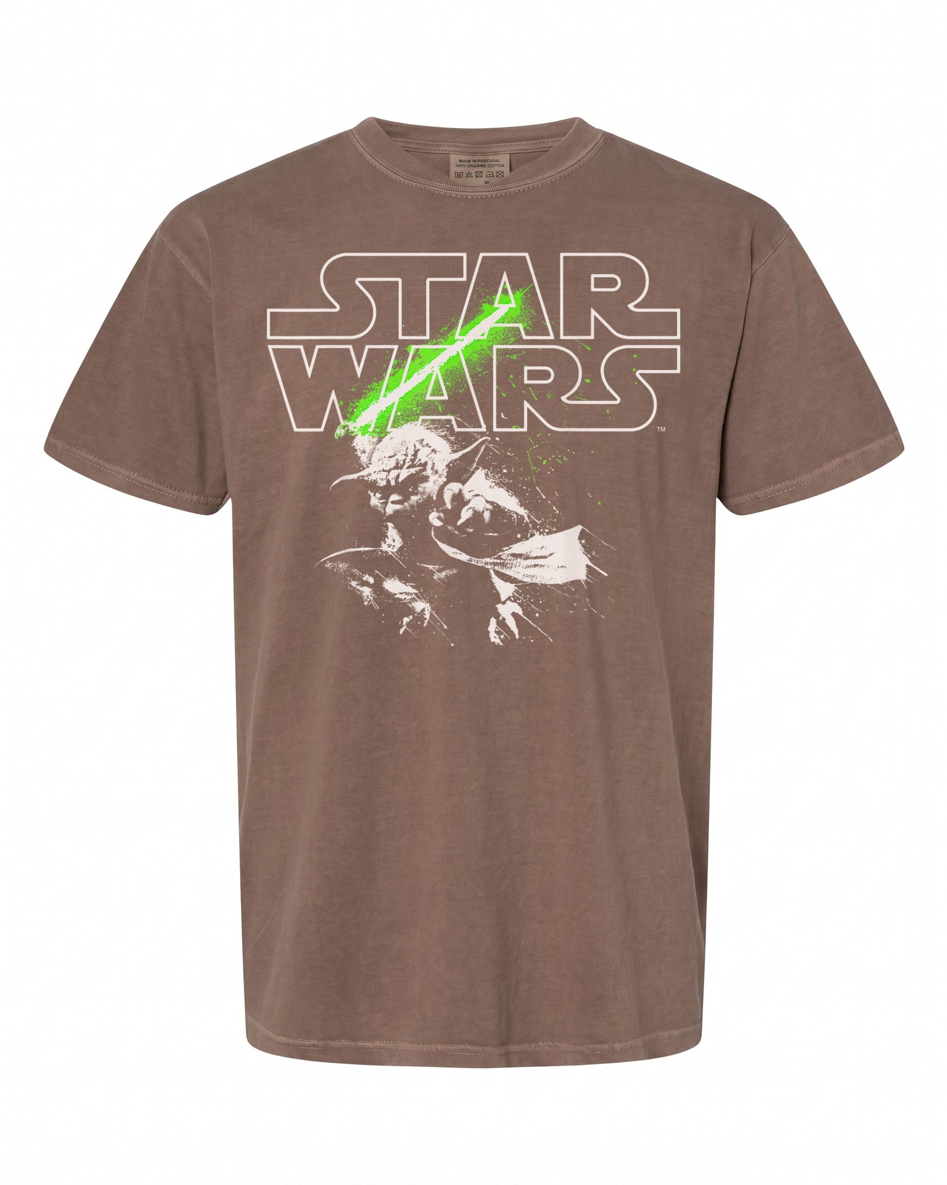 Star Wars Yoda Lightsaber Logo T-Shirt - Perfect for Fans