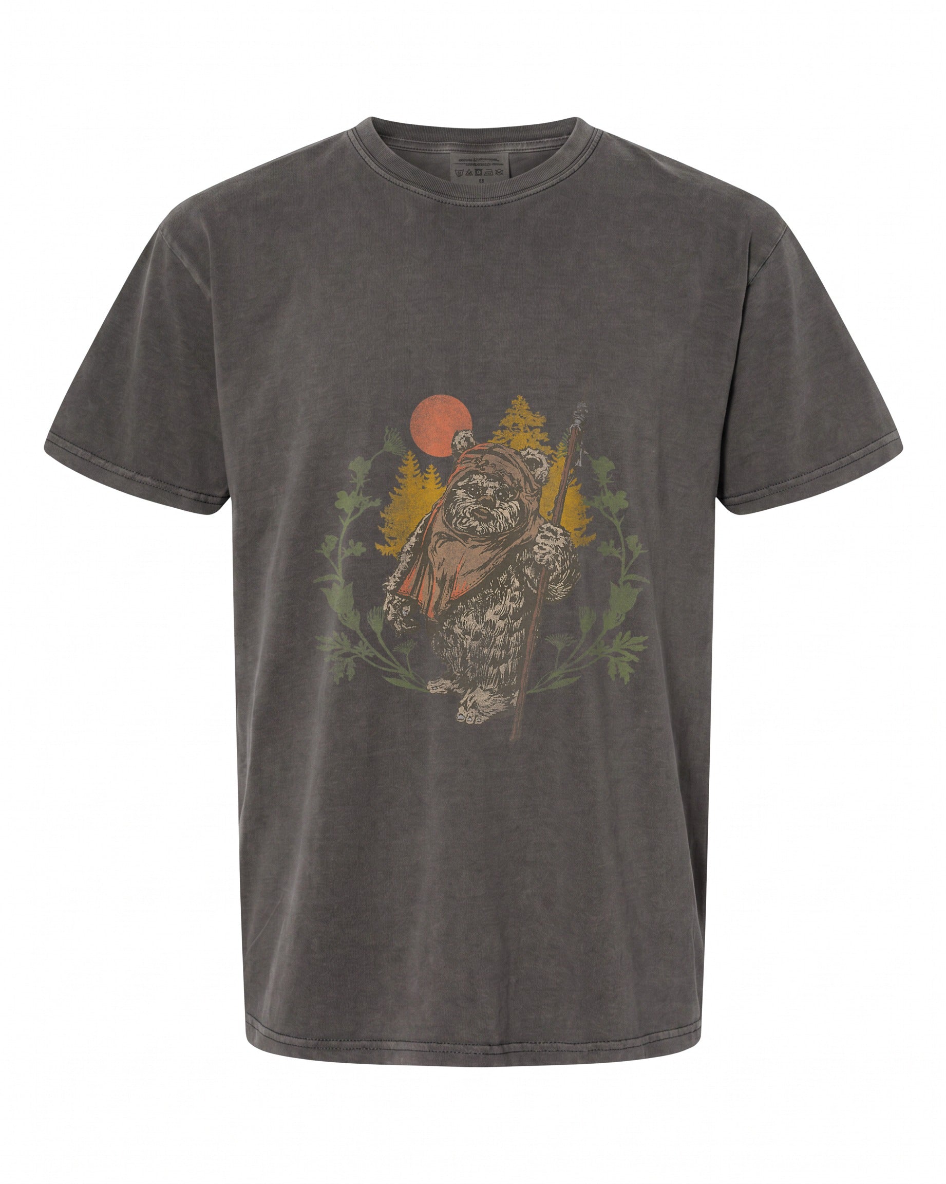 Womens Star Wars Ewok Floral Sunset V-Neck T-Shirt - Fun Retro Design | Shop Now