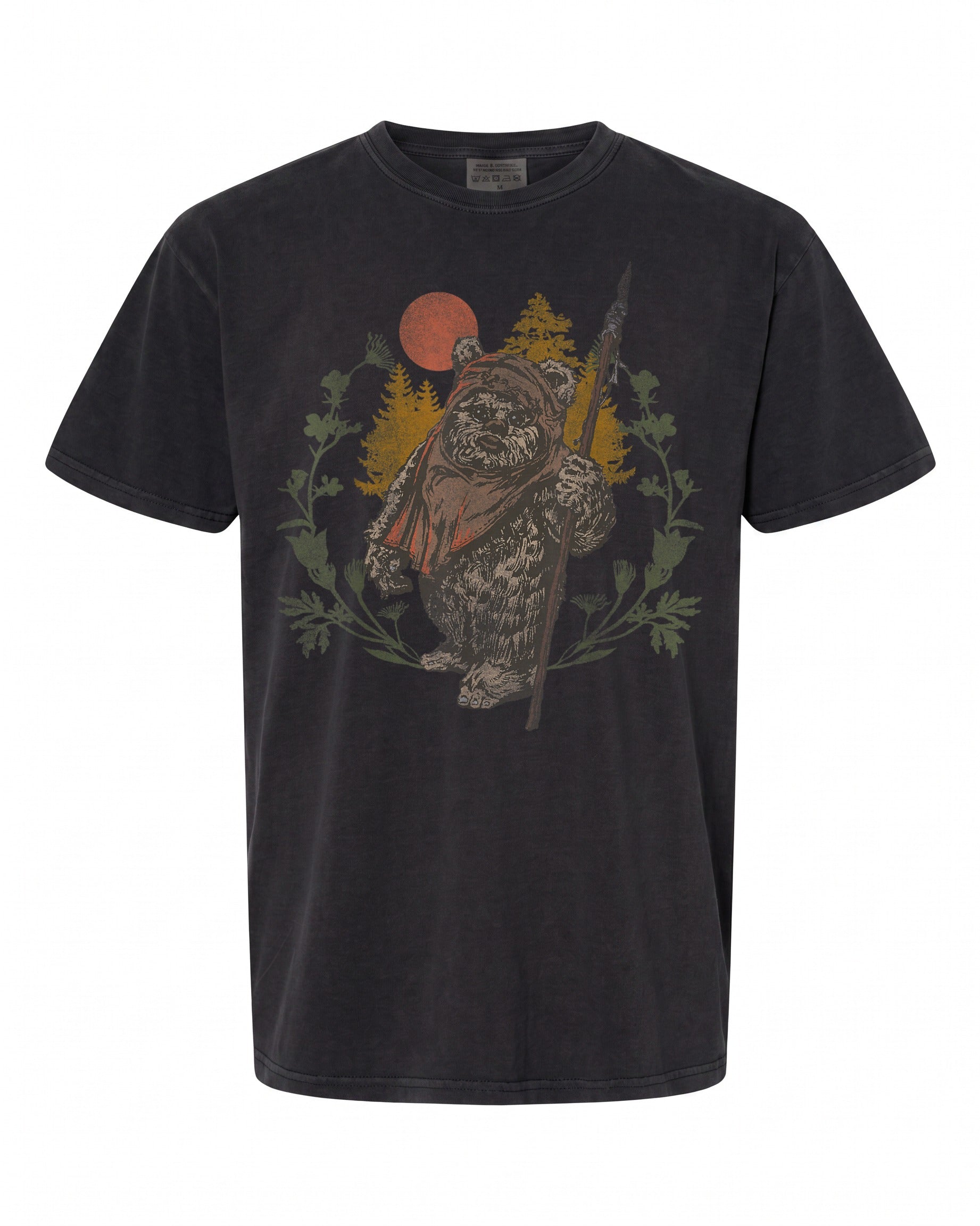 Star Wars Ewok Floral Sunset T-Shirt - Perfect Gift for Fans | Vintage Style