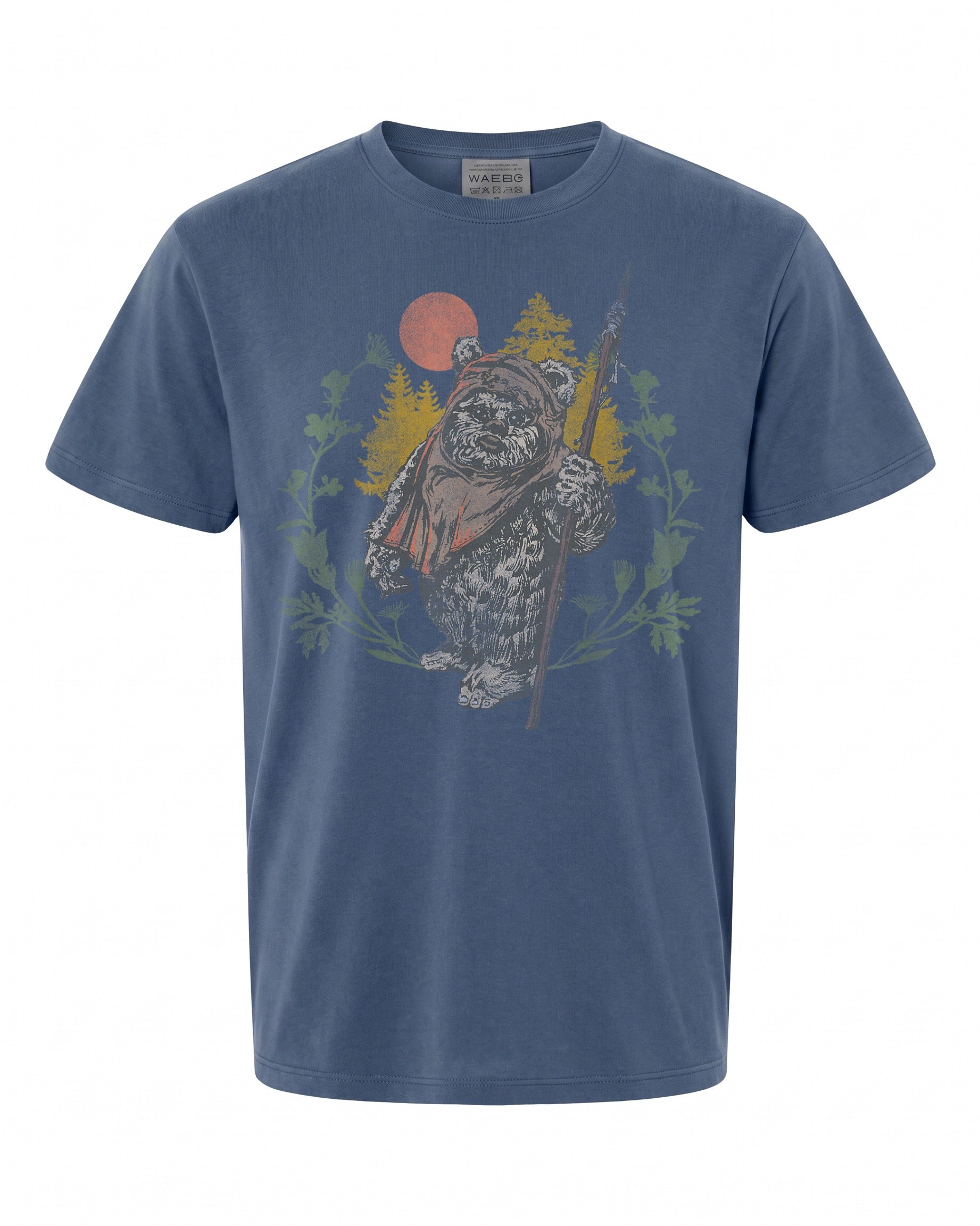 Star Wars Ewok Floral Sunset T-Shirt - Perfect Gift for Fans | Vintage Style