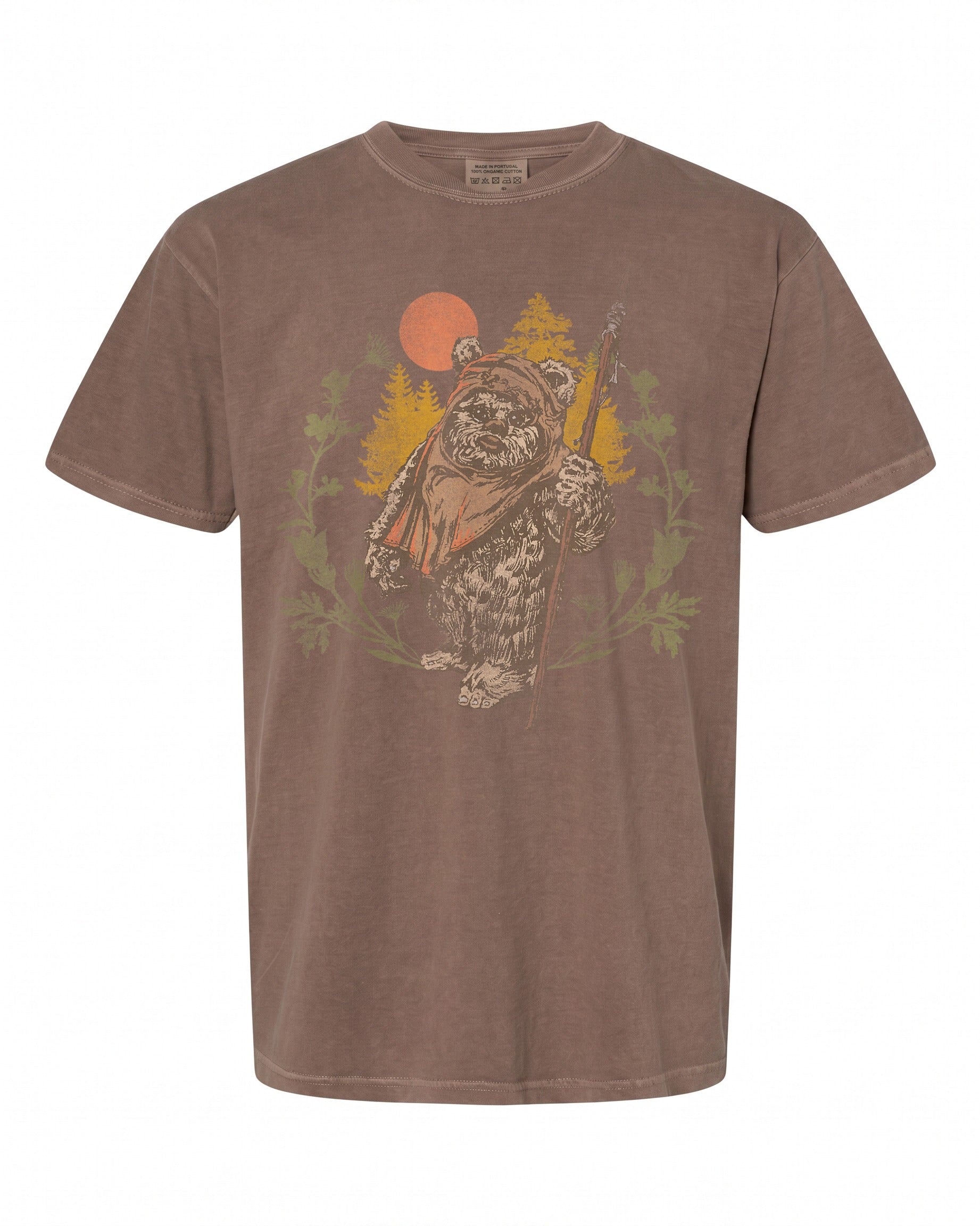 Star Wars Ewok Floral Sunset T-Shirt - Perfect Gift for Fans | Vintage Style