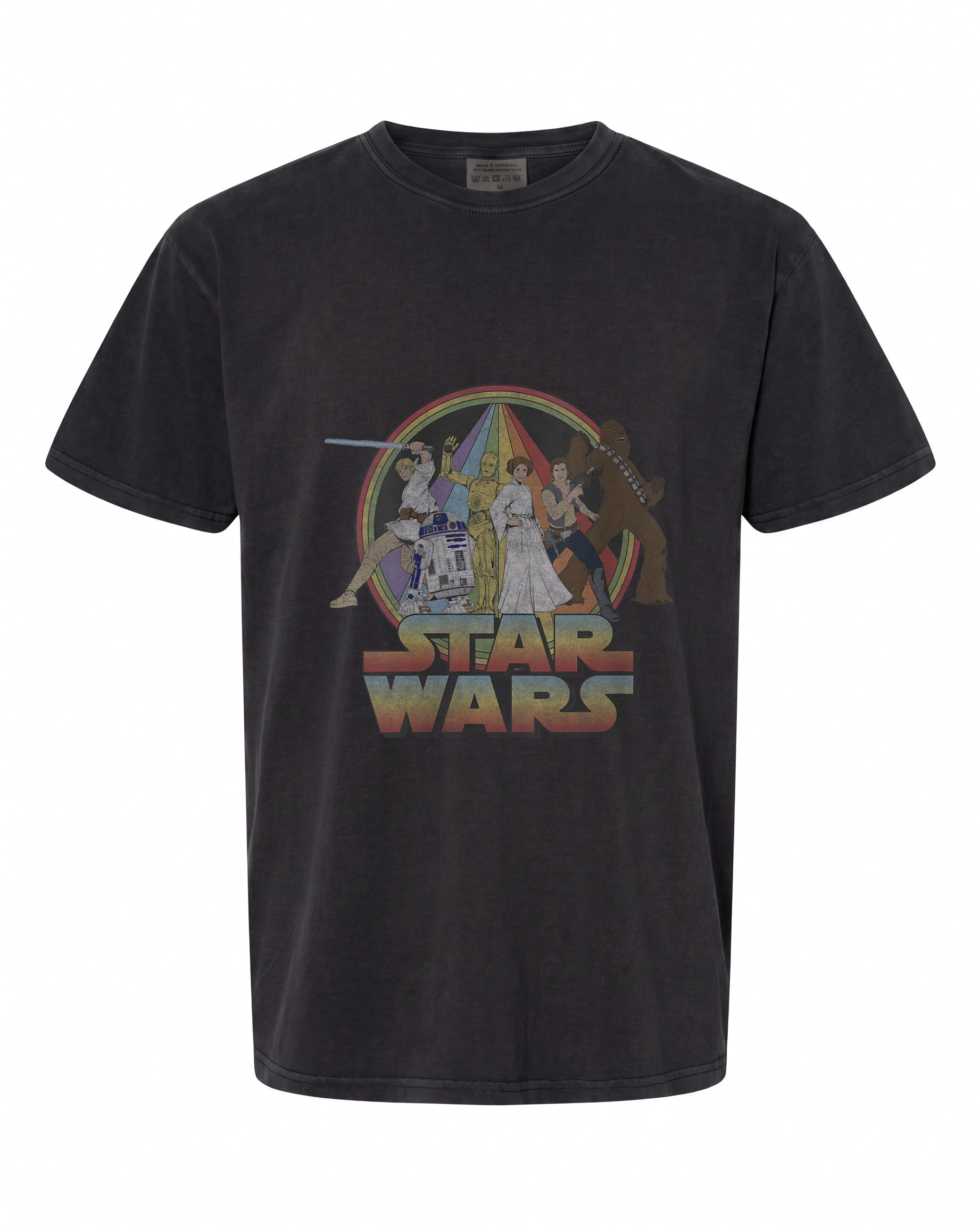 Womens Star Wars Rainbow V-Neck T-Shirt - Perfect for Fans | Vintage Style