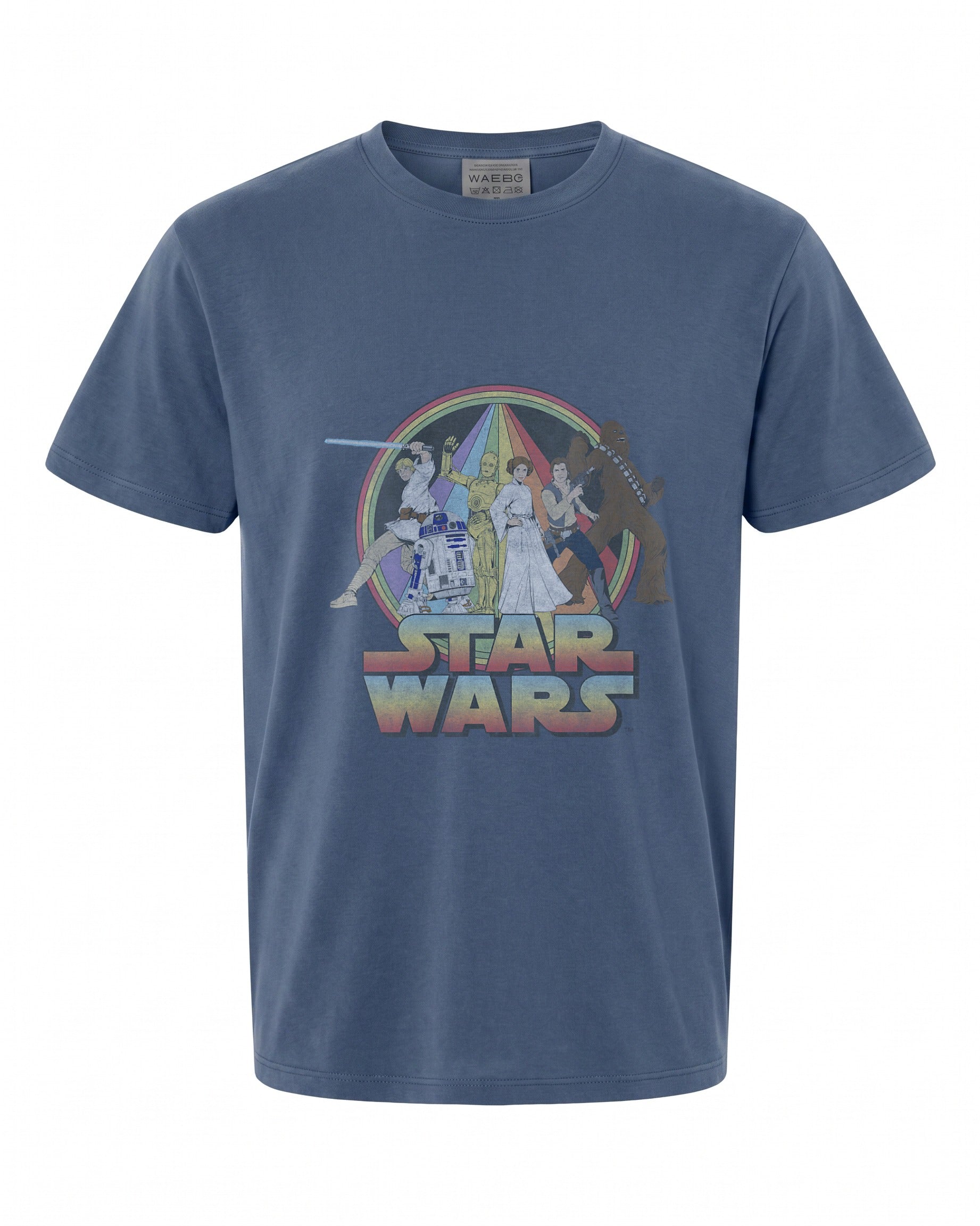 Womens Star Wars Rainbow V-Neck T-Shirt - Perfect for Fans | Vintage Style