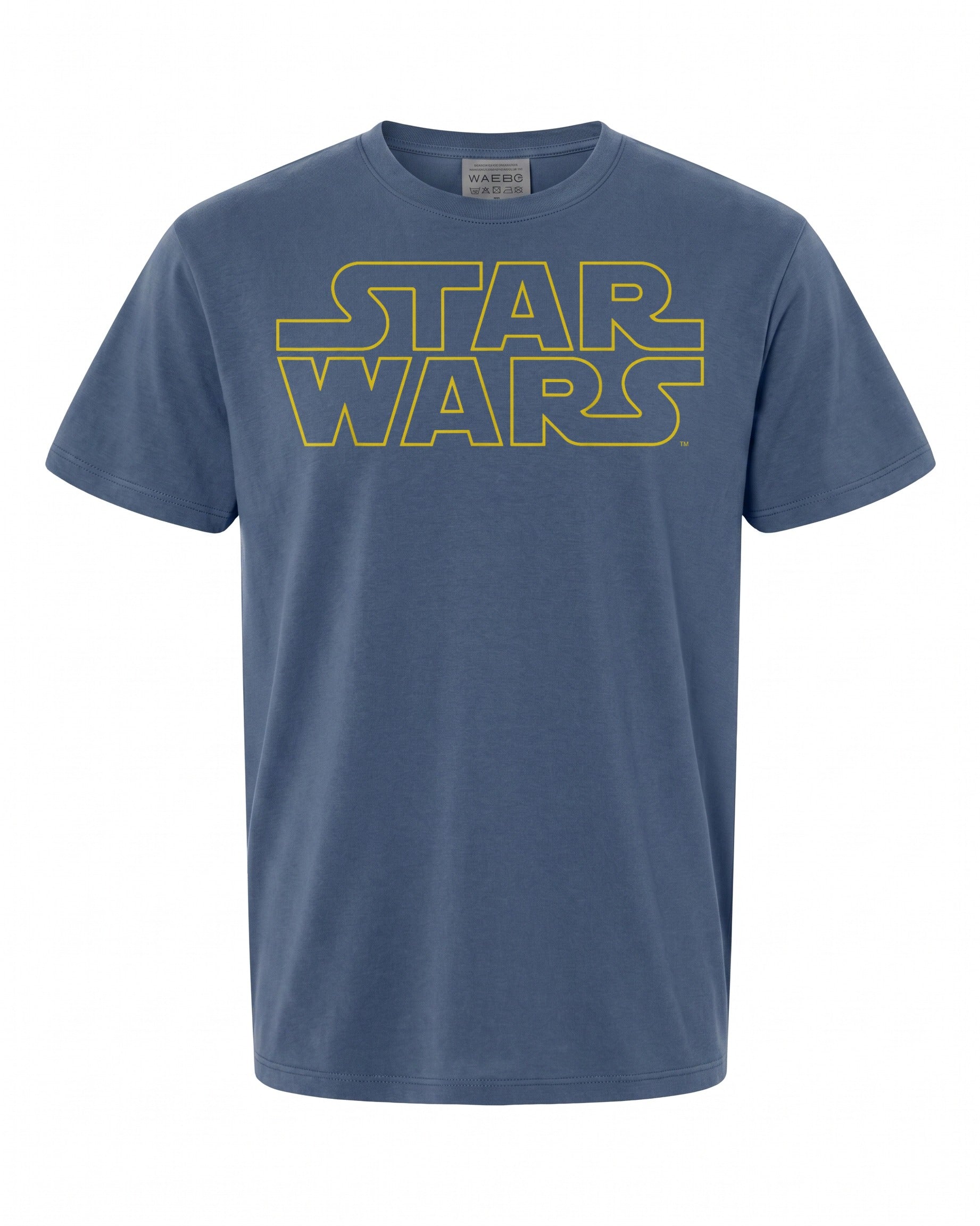 Star Wars Classic Yellow Outline Logo T-Shirt - Perfect Gift for Fans | Retro Style