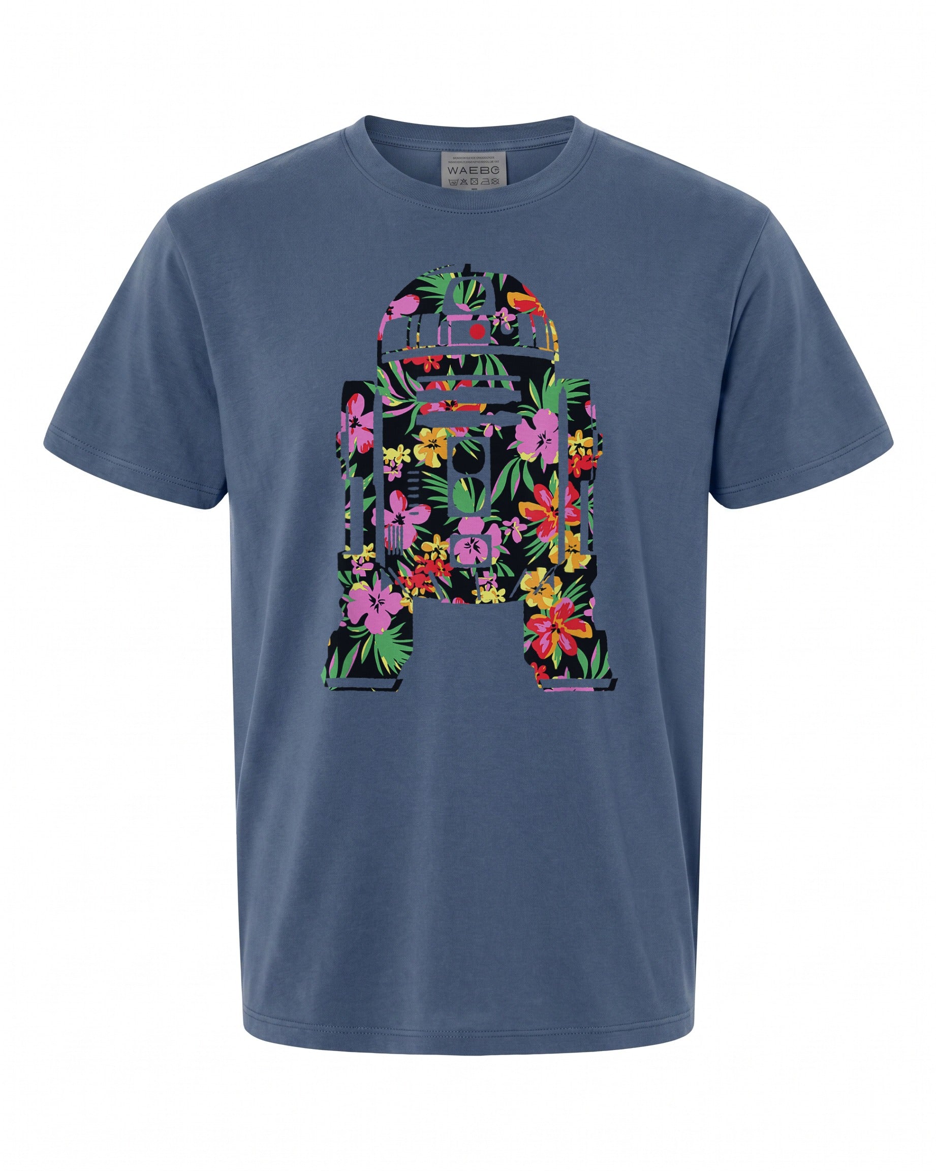 Star Wars Tropical R2-D2 Floral Print T-Shirt - Fun for Fans | Retro Vibes