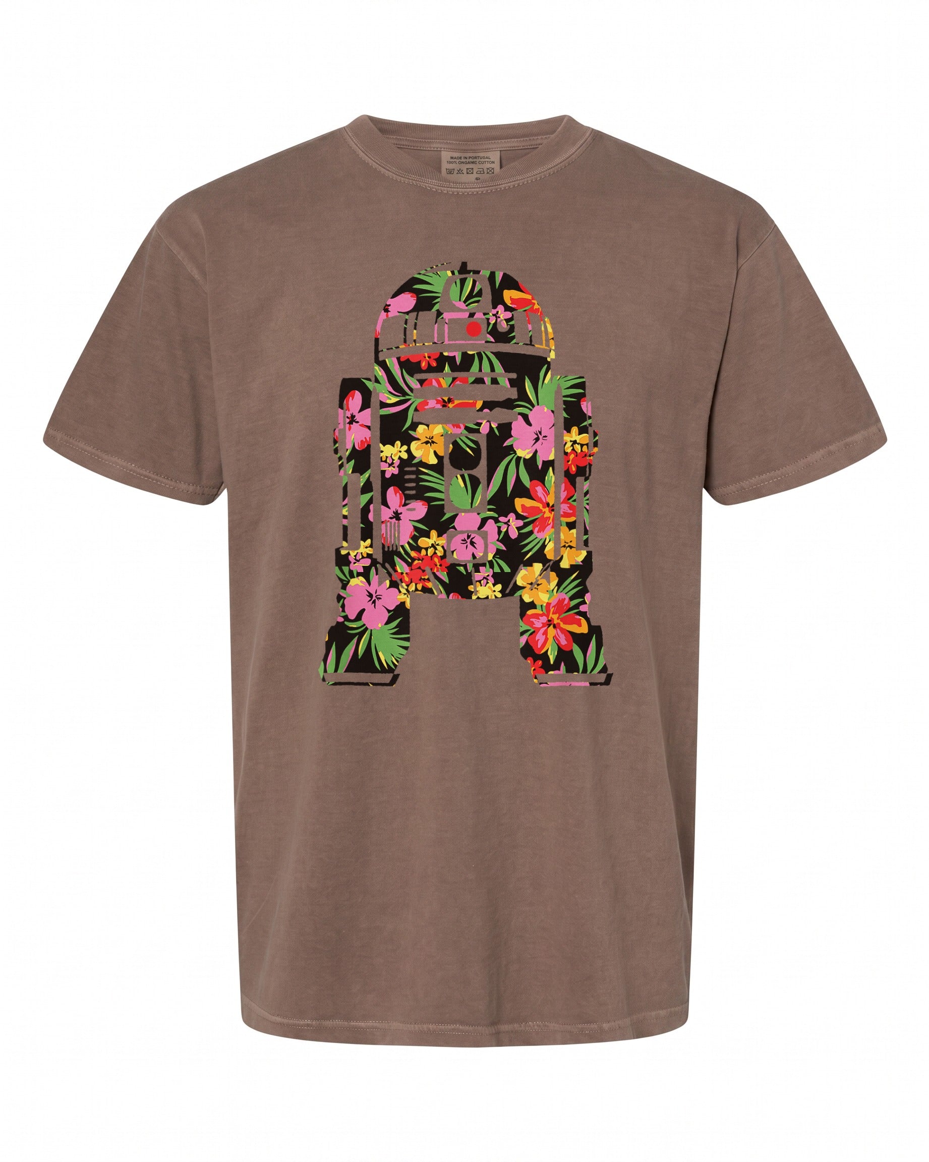 Star Wars Tropical R2-D2 Floral Print T-Shirt - Fun for Fans | Retro Vibes