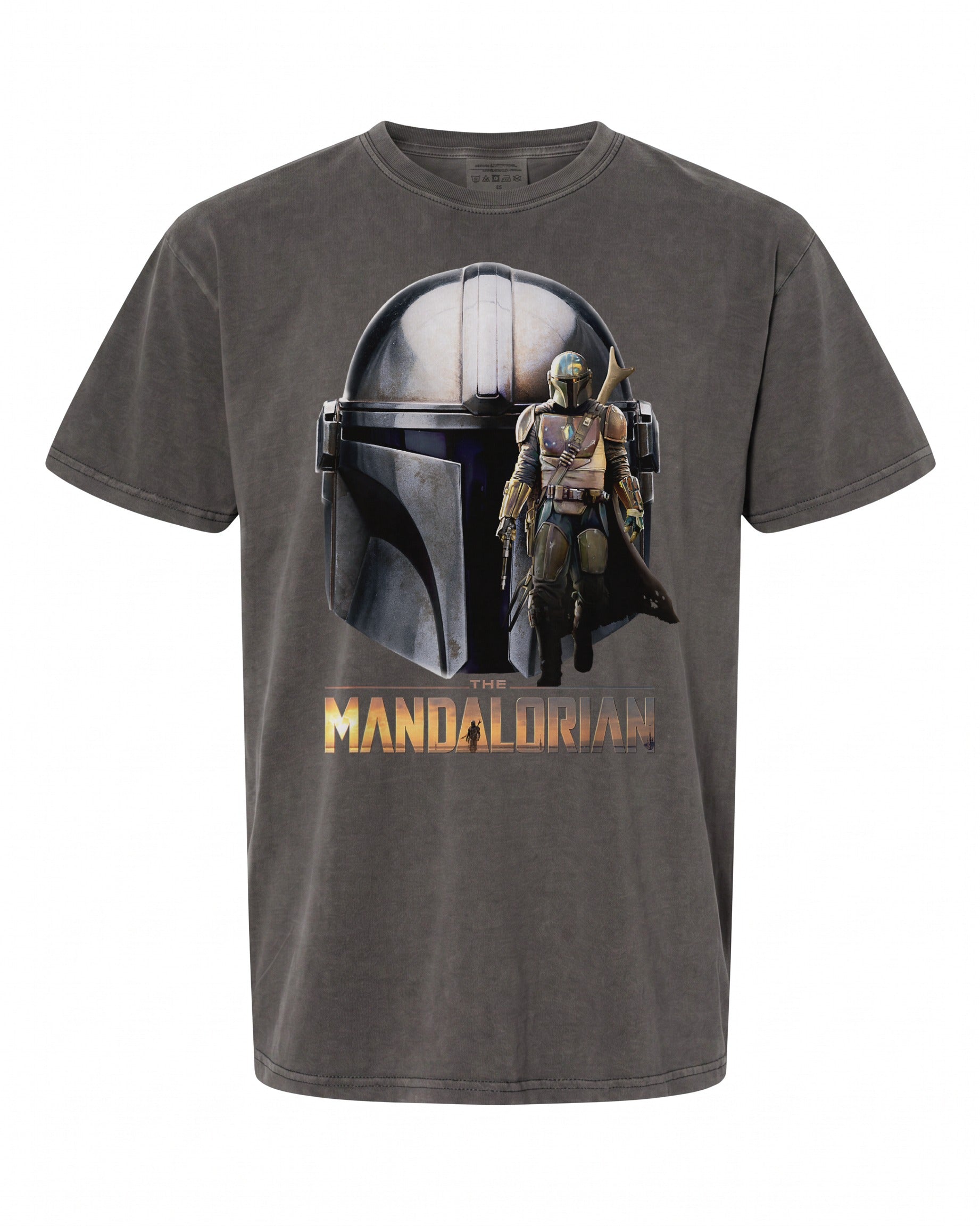 Star Wars The Mandalorian Helmet T-Shirt - Iconic Design for Fans | Retro Style