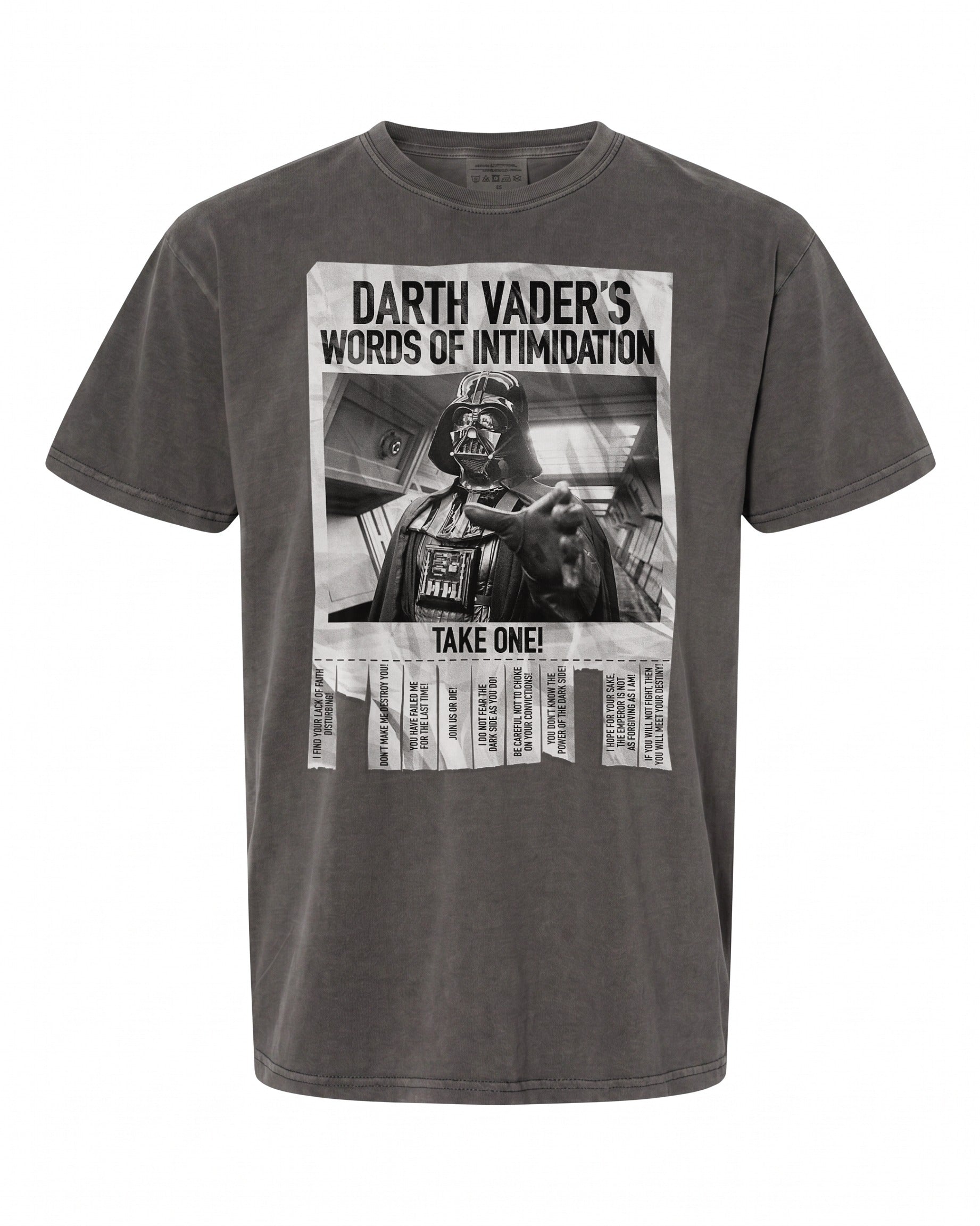 Darth Vader's Words Of Intimidation T-Shirt - Perfect Gift for Star Wars Fans