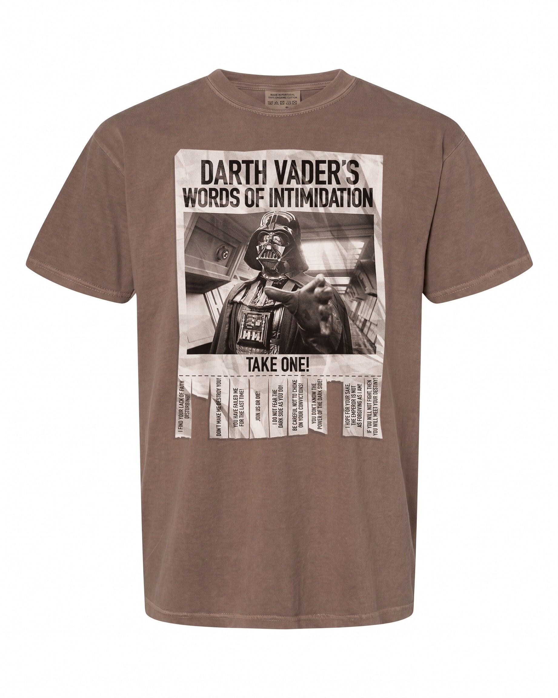 Darth Vader's Words Of Intimidation T-Shirt - Perfect Gift for Star Wars Fans