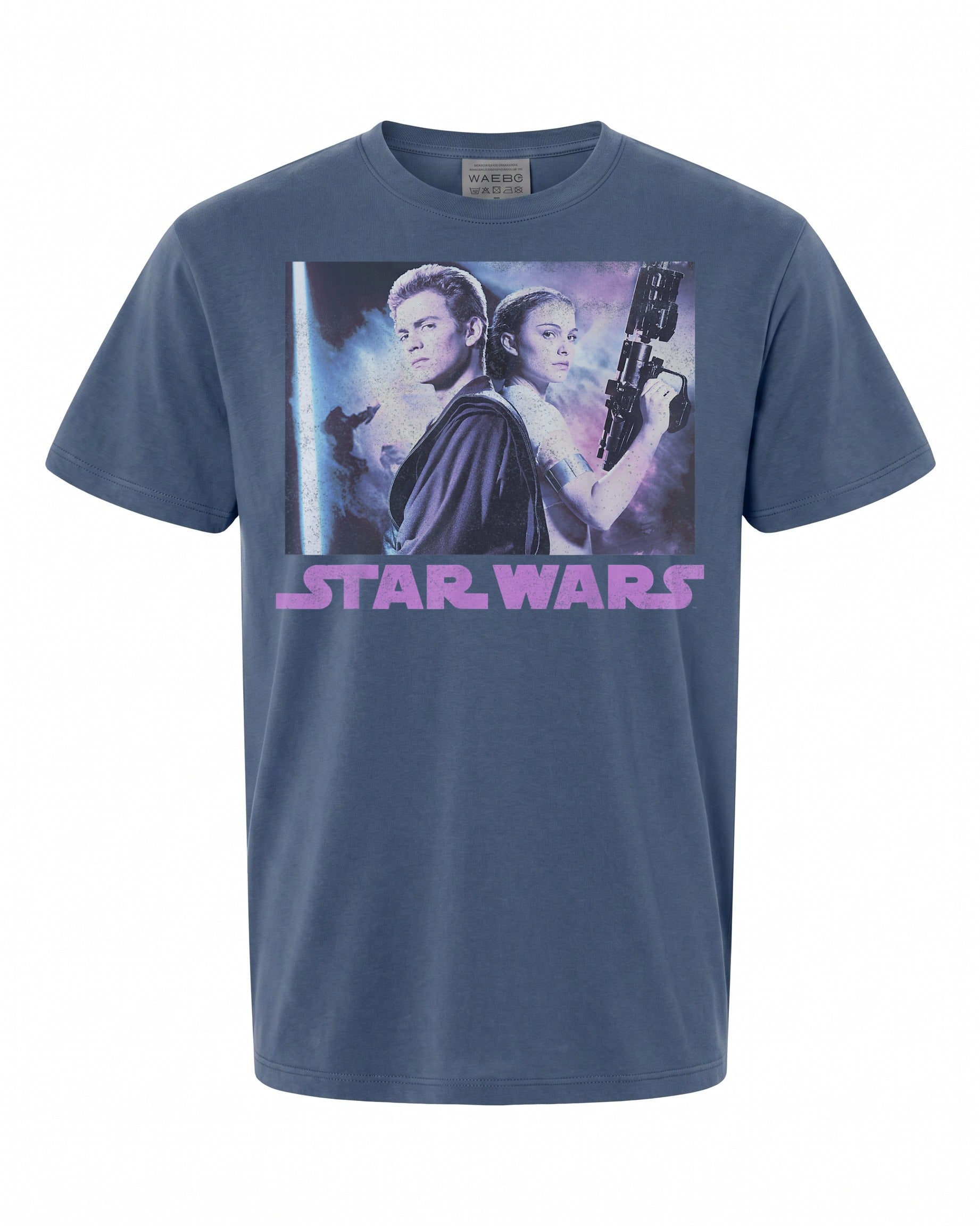 Star Wars Padme & Anakin Portrait T-Shirt - Perfect for Fans | Retro Style