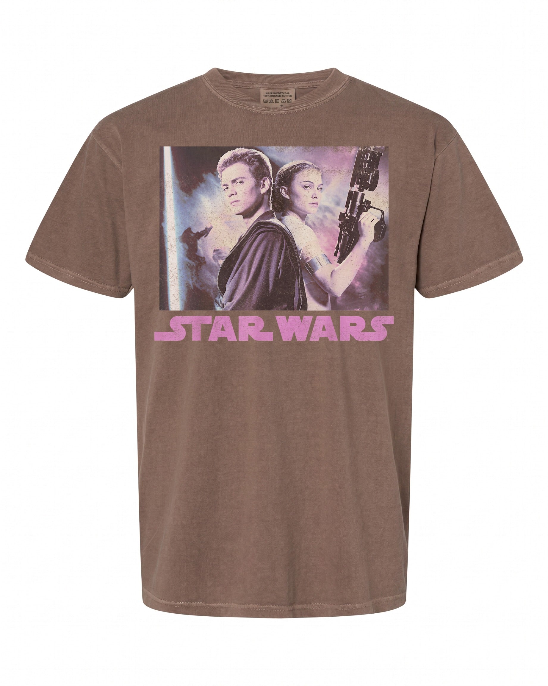 Star Wars Padme & Anakin Portrait T-Shirt - Perfect for Fans | Retro Style