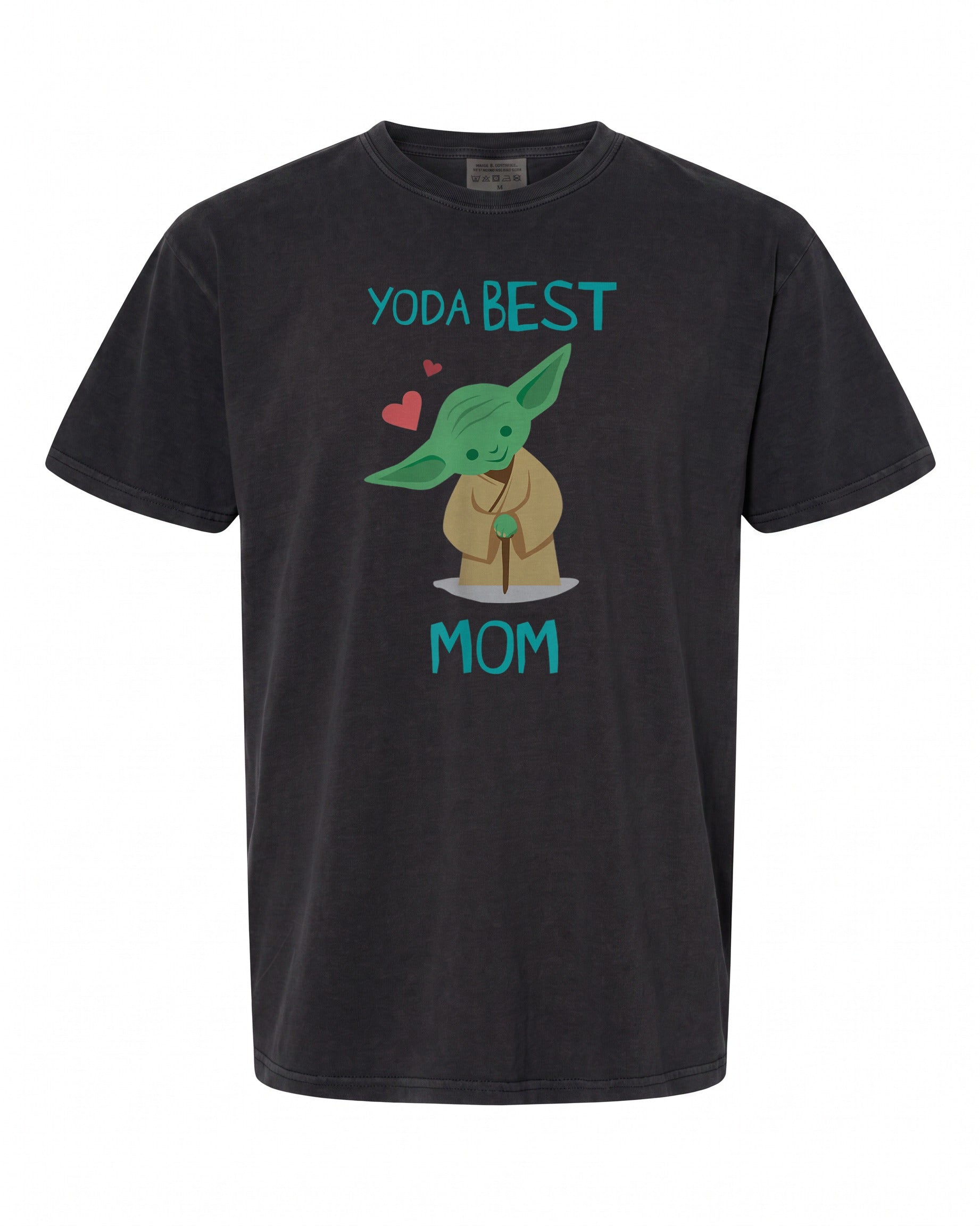 Star Wars Yoda Best Mom Hearts T-Shirt - Perfect Mother's Day Gift | Retro Style