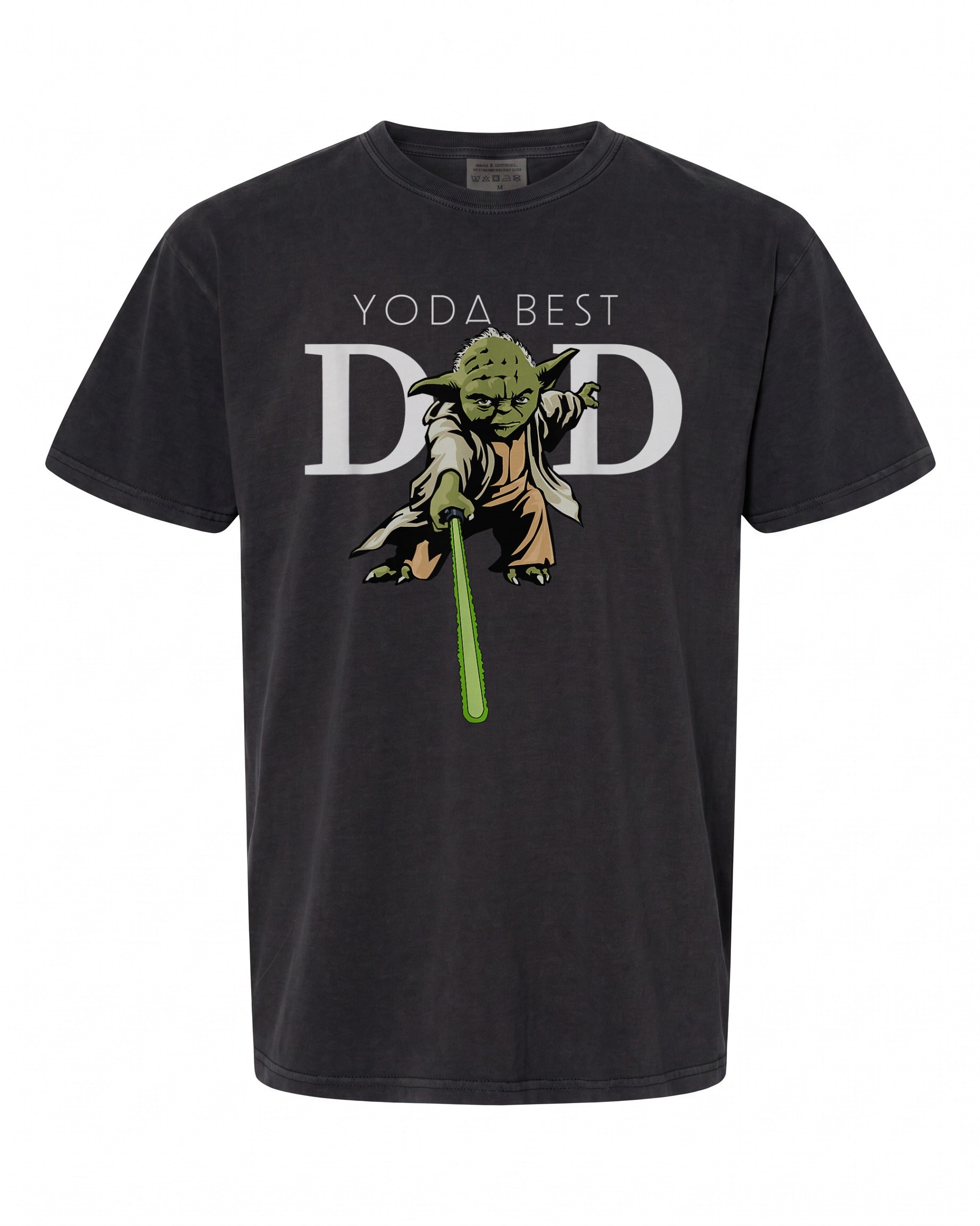 Star Wars Yoda Lightsaber Best Dad T-Shirt - Fun Gift for Fathers
