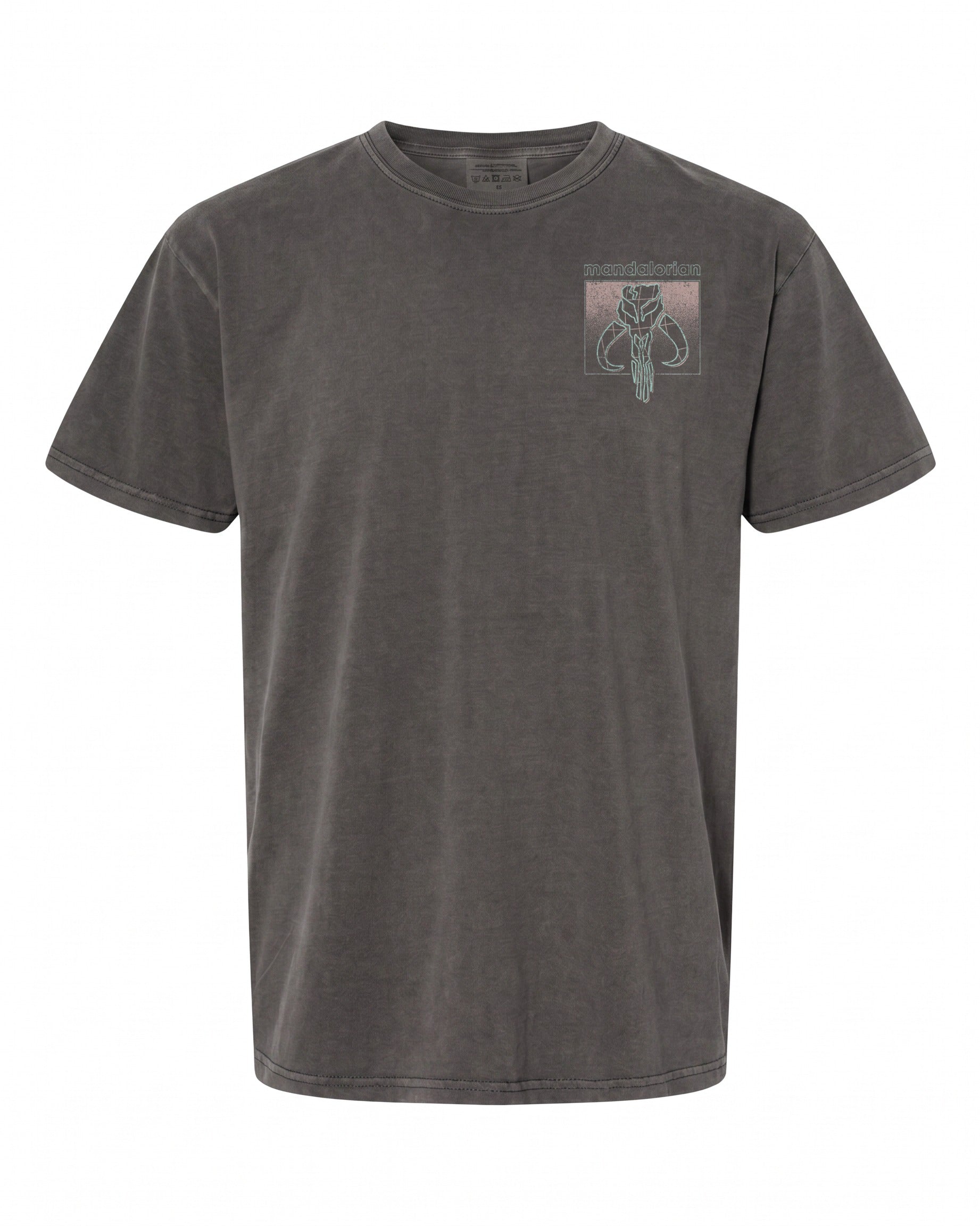 Star Wars Mandalorian Gradient Pocket Skull T-Shirt - Unique Design | Retro Vibe