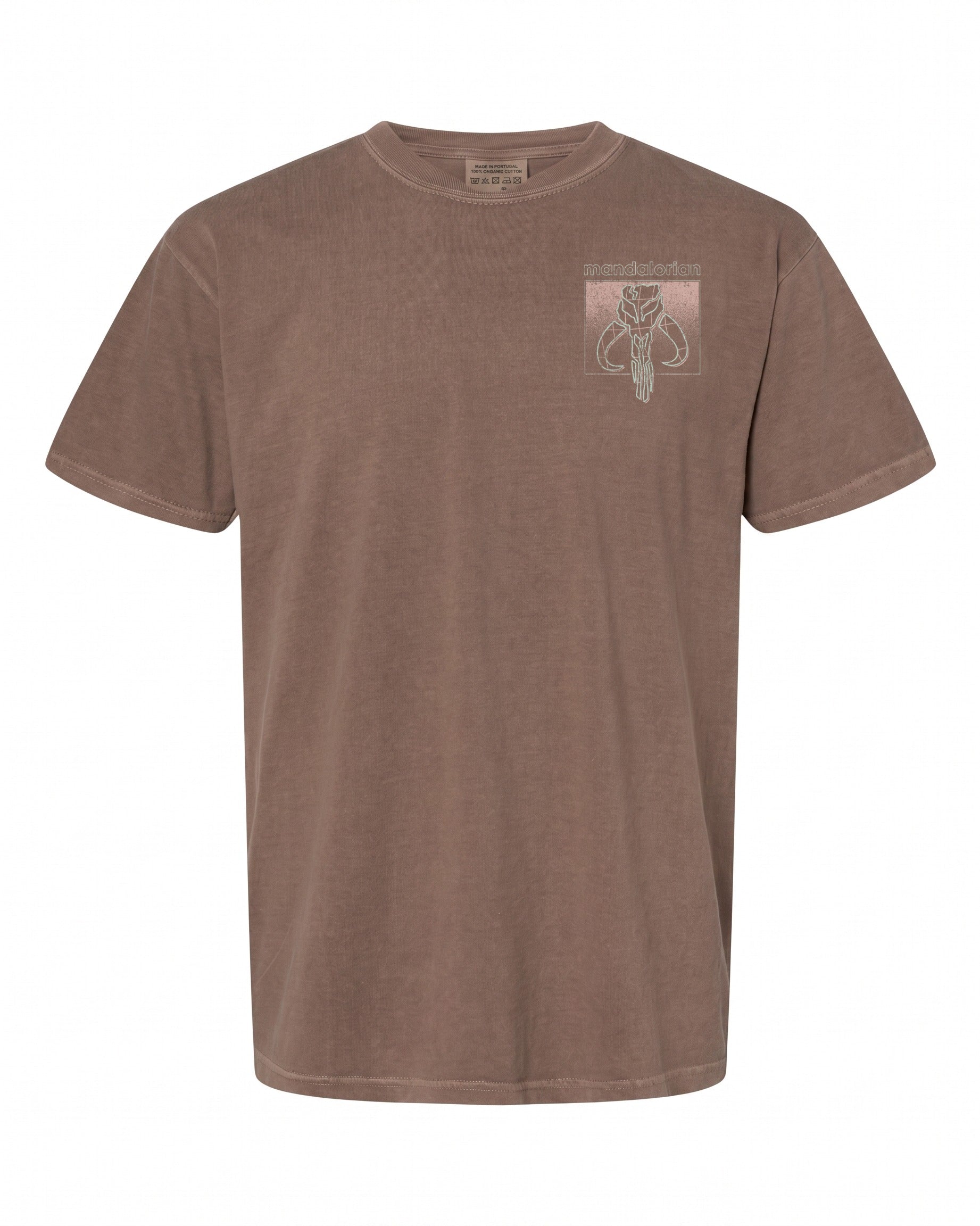 Star Wars Mandalorian Gradient Pocket Skull T-Shirt - Unique Design | Retro Vibe