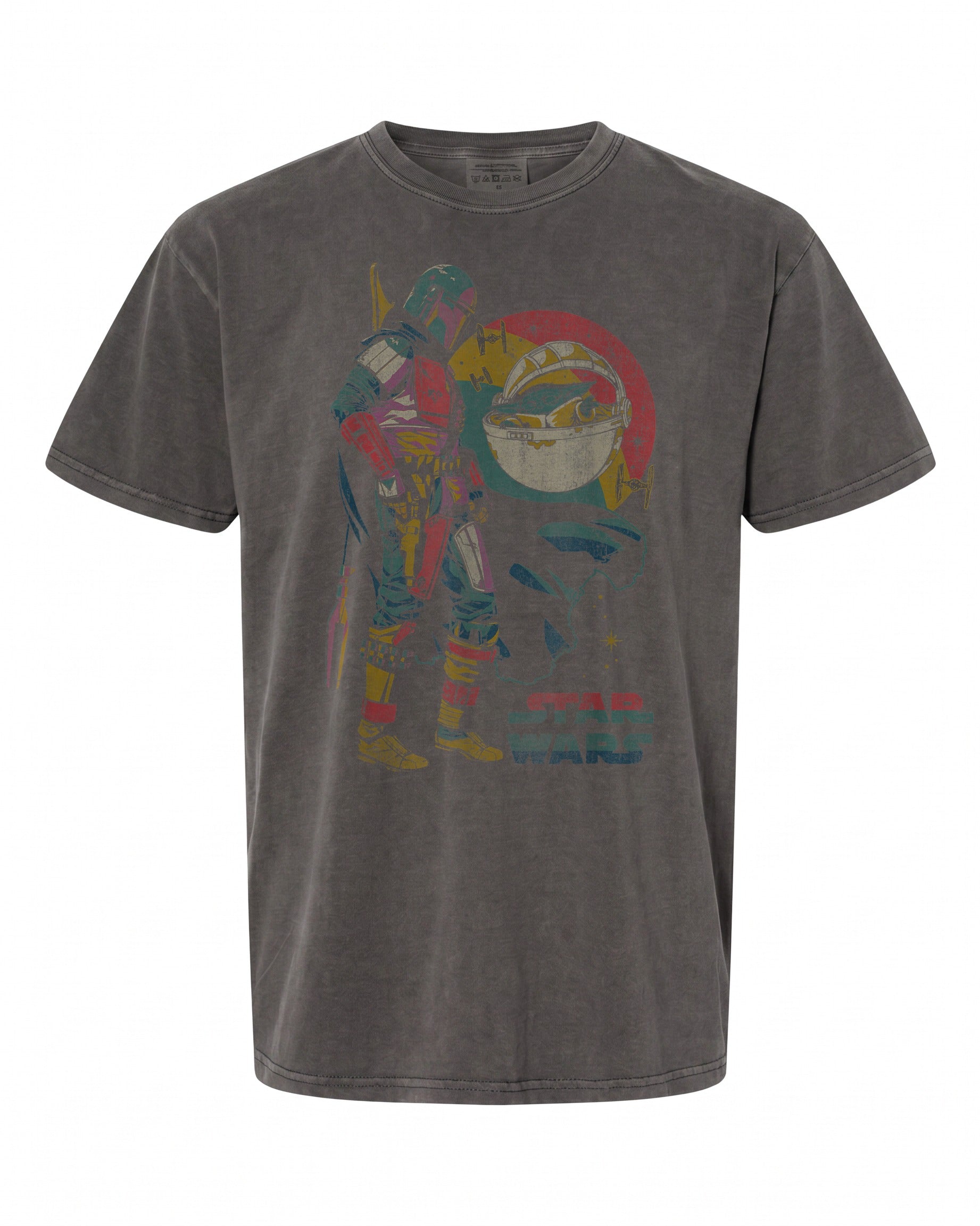 Star Wars The Mandalorian Dark Portrait T-Shirt - Perfect Gift for Fans | Retro Style
