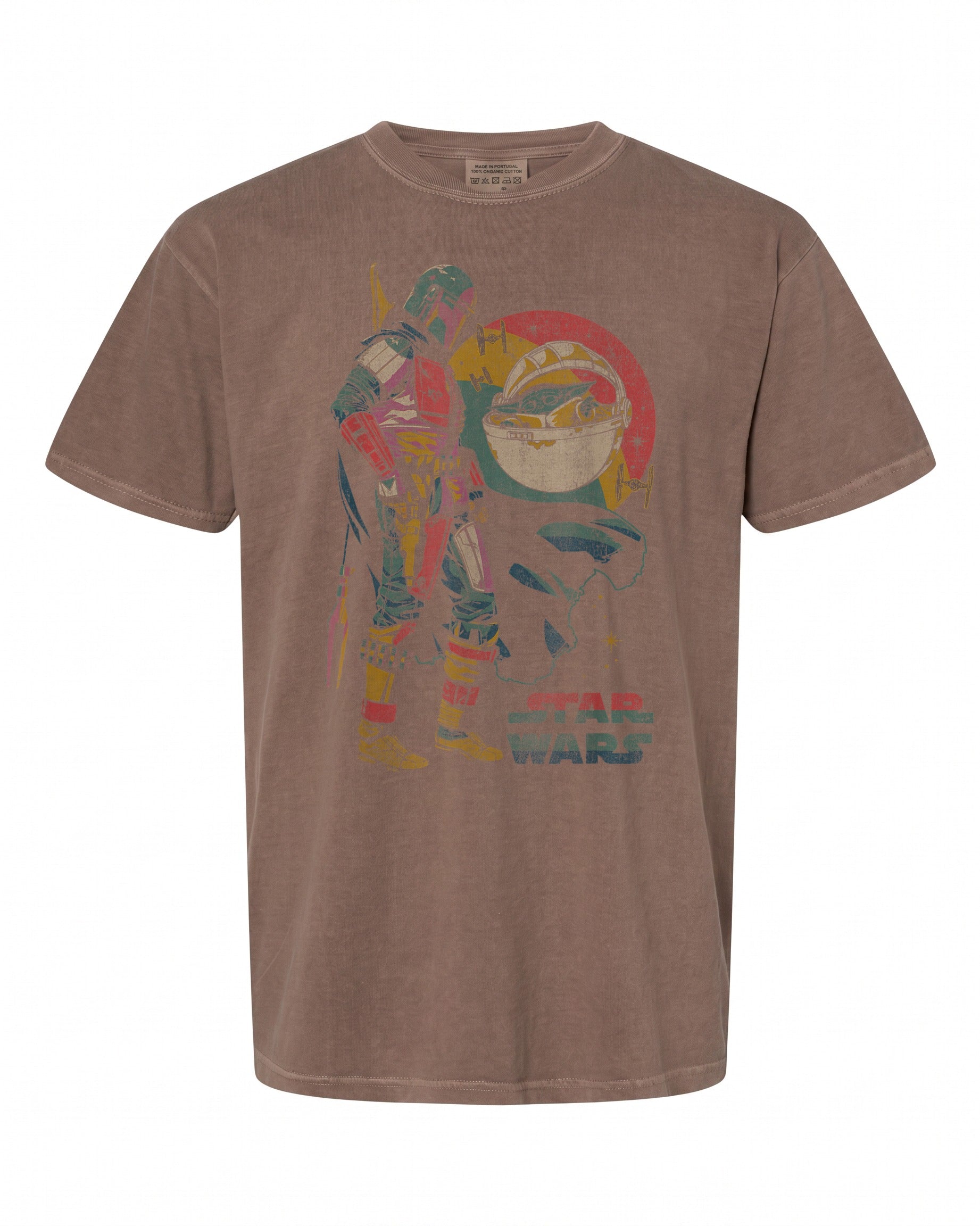 Star Wars The Mandalorian Dark Portrait T-Shirt - Perfect Gift for Fans | Retro Style