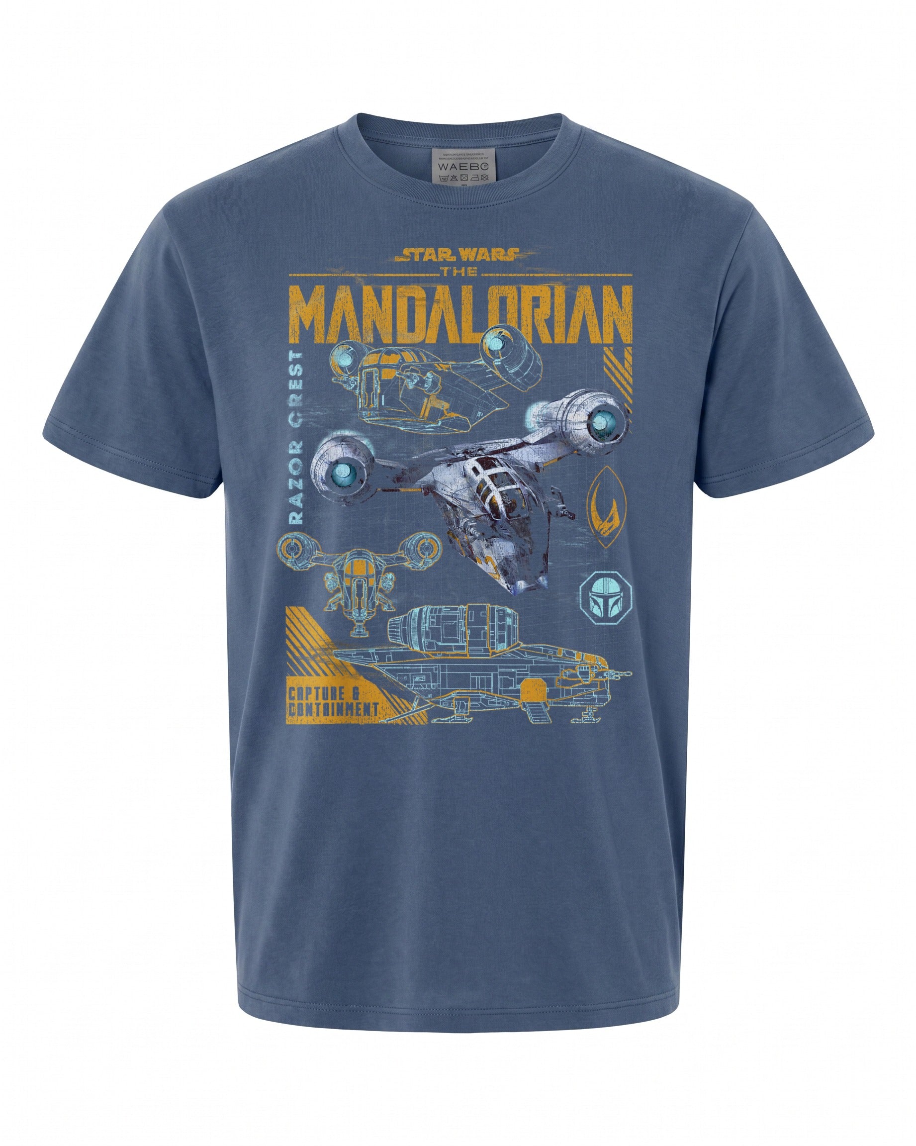 Star Wars The Mandalorian Razor Crest Schematics T-Shirt - Perfect for Fans