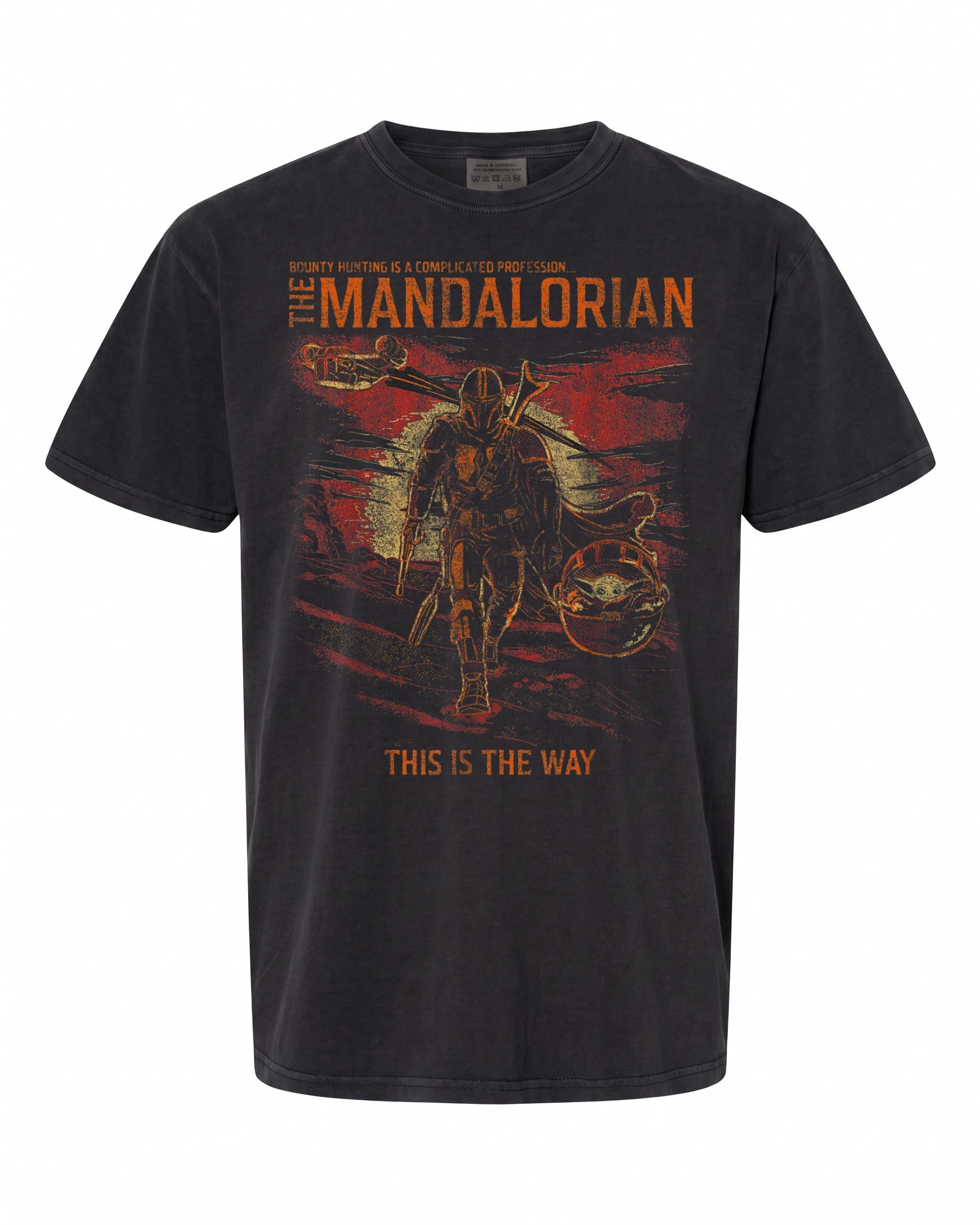 Star Wars: The Mandalorian T-Shirt - Distressed Vintage Style | Fan Favorite