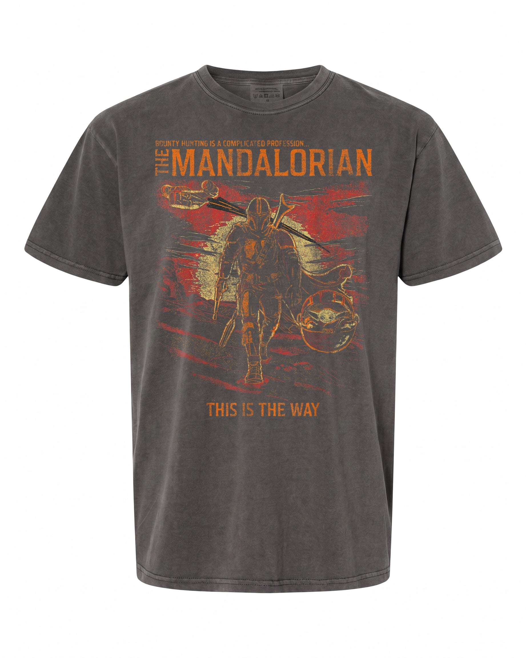 Star Wars: The Mandalorian T-Shirt - Distressed Vintage Style | Fan Favorite