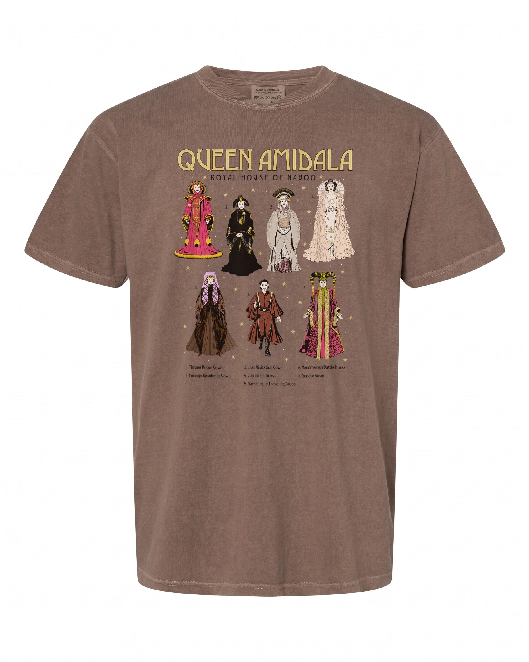 Star Wars Queen Amidala Gown T-Shirt - Perfect for Fans | Retro Style