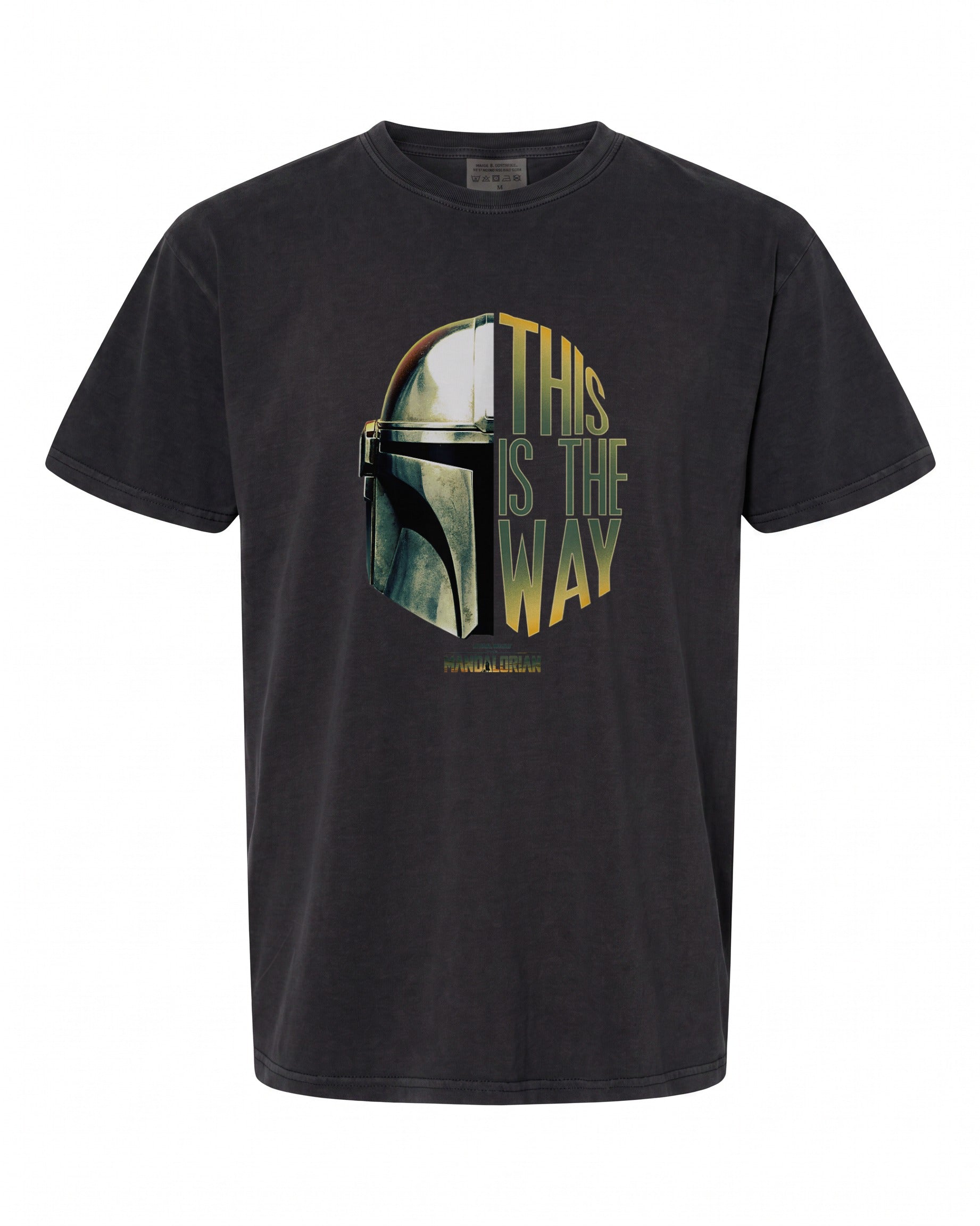 Star Wars: The Mandalorian Helmet Logo T-Shirt - Perfect Gift for Fans | Retro Style
