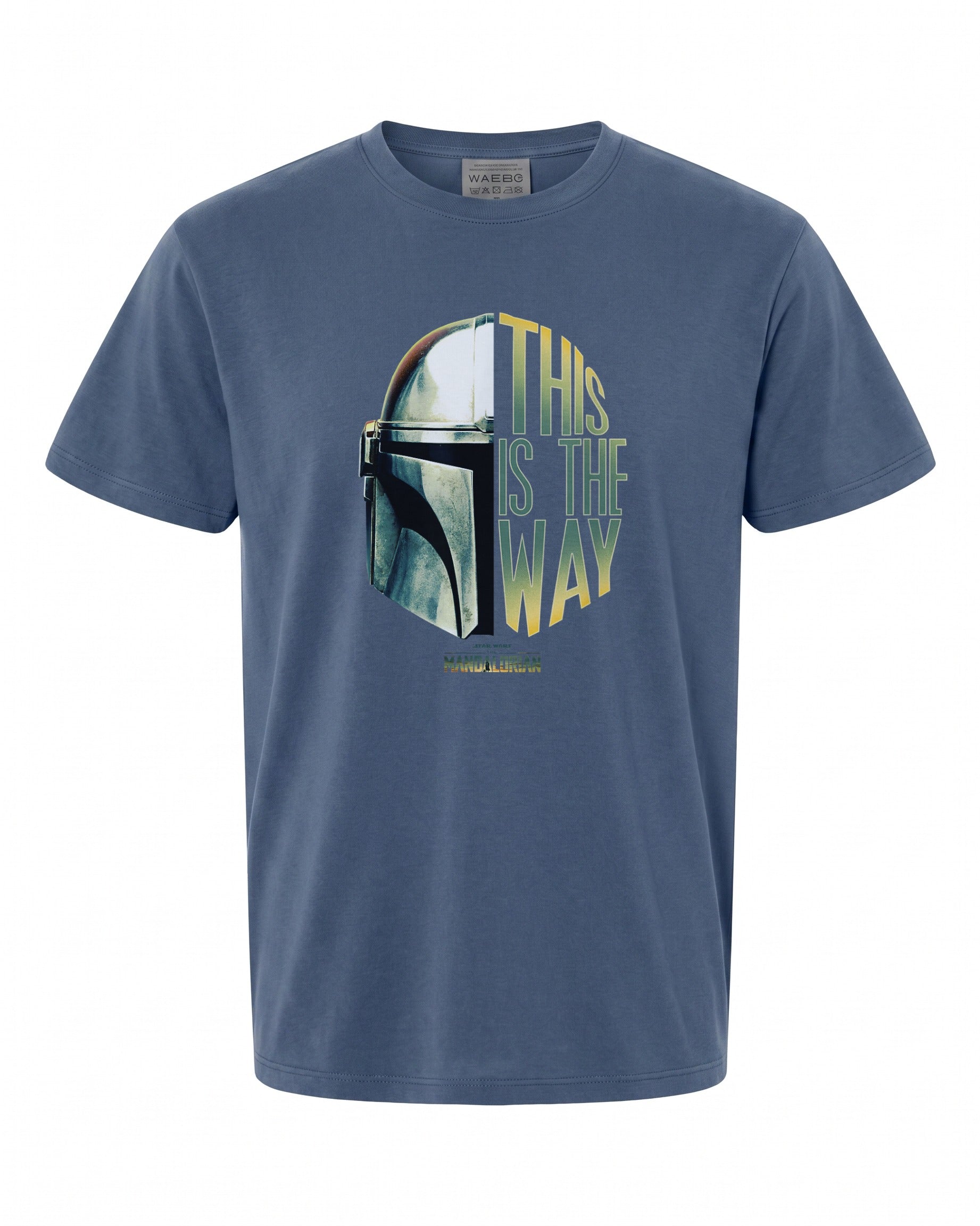 Star Wars: The Mandalorian Helmet Logo T-Shirt - Perfect Gift for Fans | Retro Style