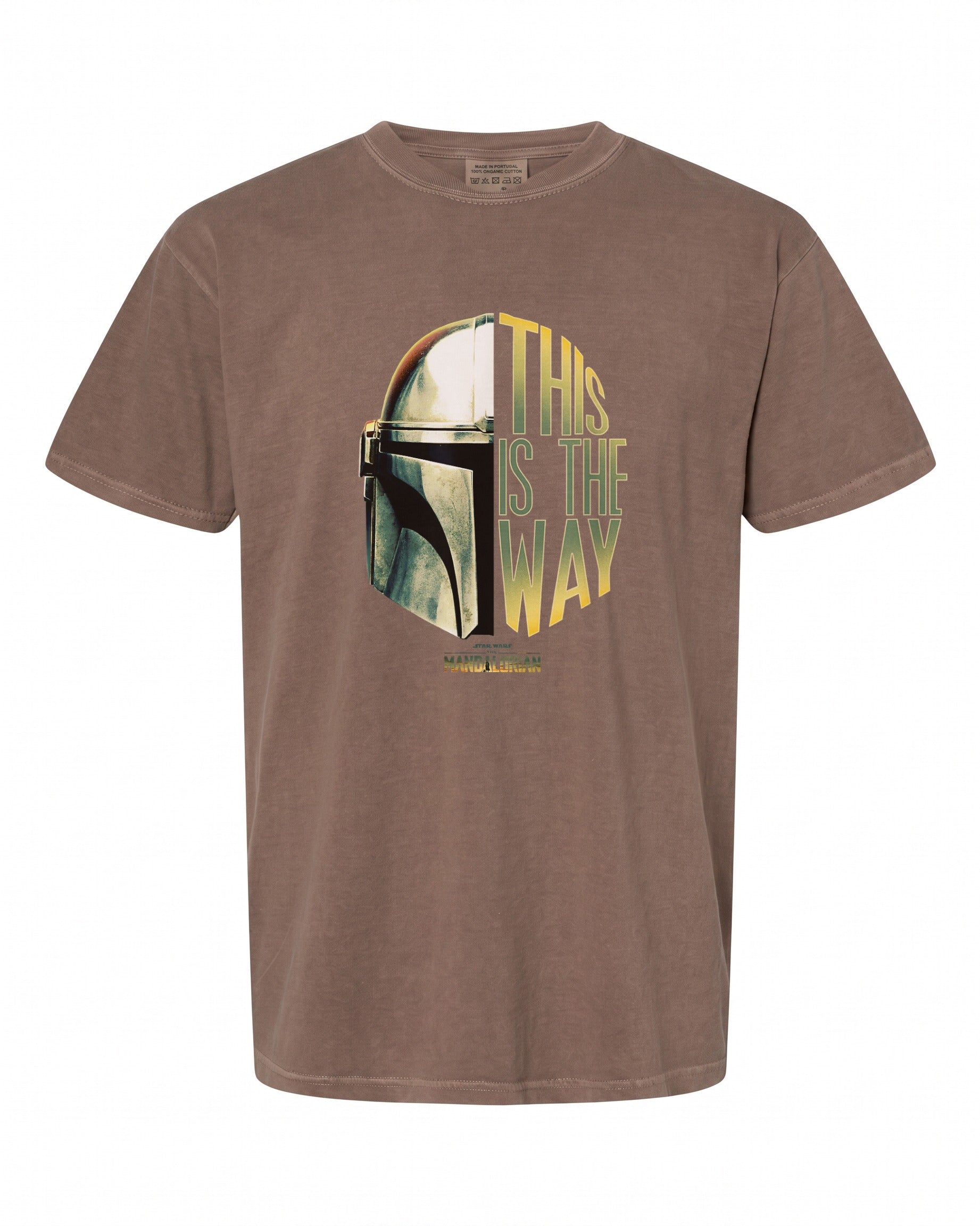 Star Wars: The Mandalorian Helmet Logo T-Shirt - Perfect Gift for Fans | Retro Style