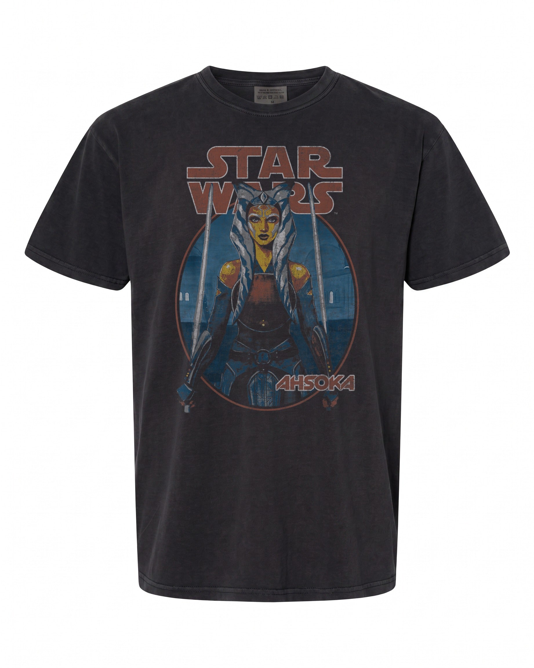 Star Wars Ahsoka Tano Twin Sabers T-Shirt - Vintage Design | Retro Fan Wear