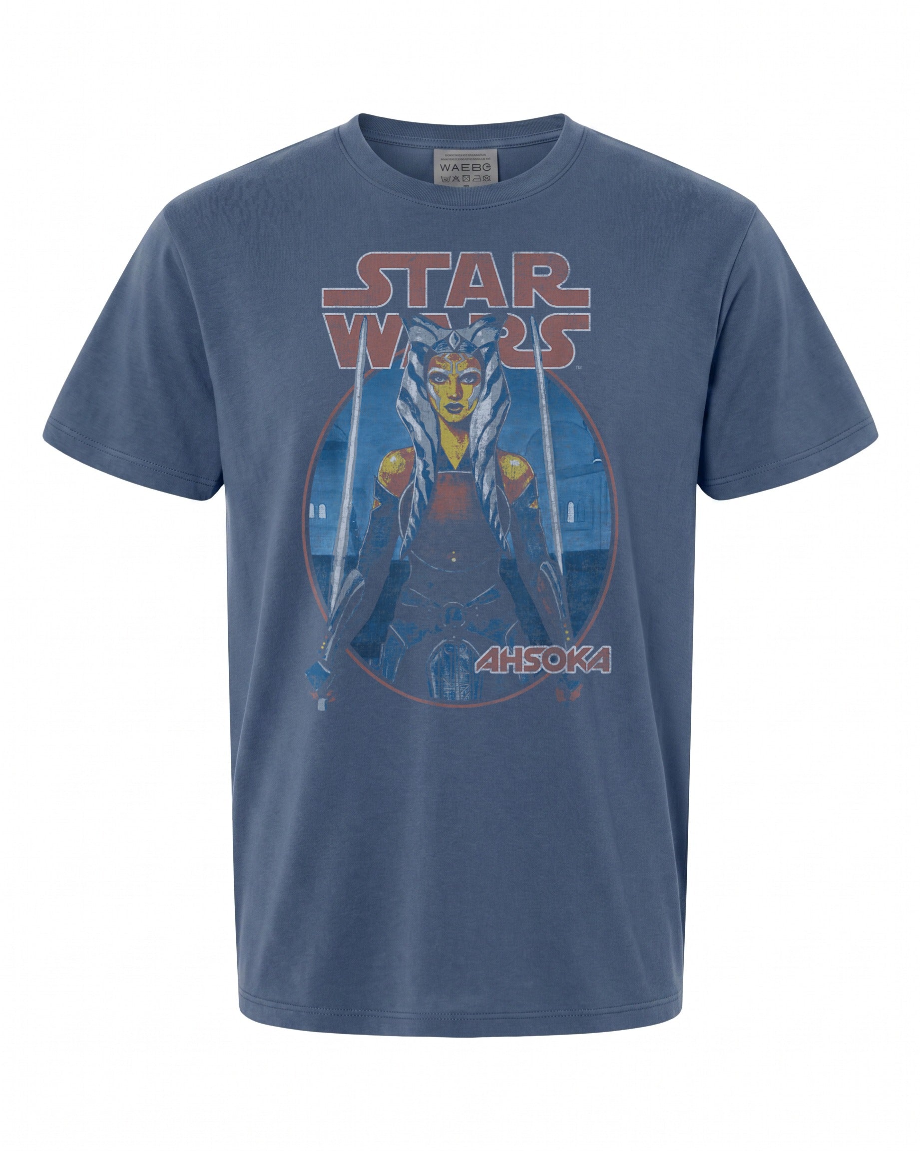 Star Wars Ahsoka Tano Twin Sabers T-Shirt - Vintage Design | Retro Fan Wear