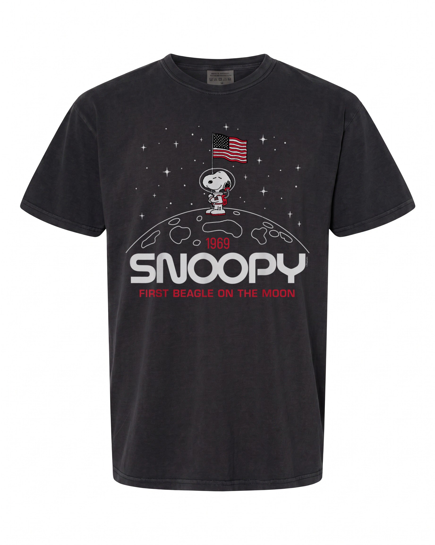Snoopy Flag Moon T-Shirt - Fun Style for Peanuts Fans | Unique Gift