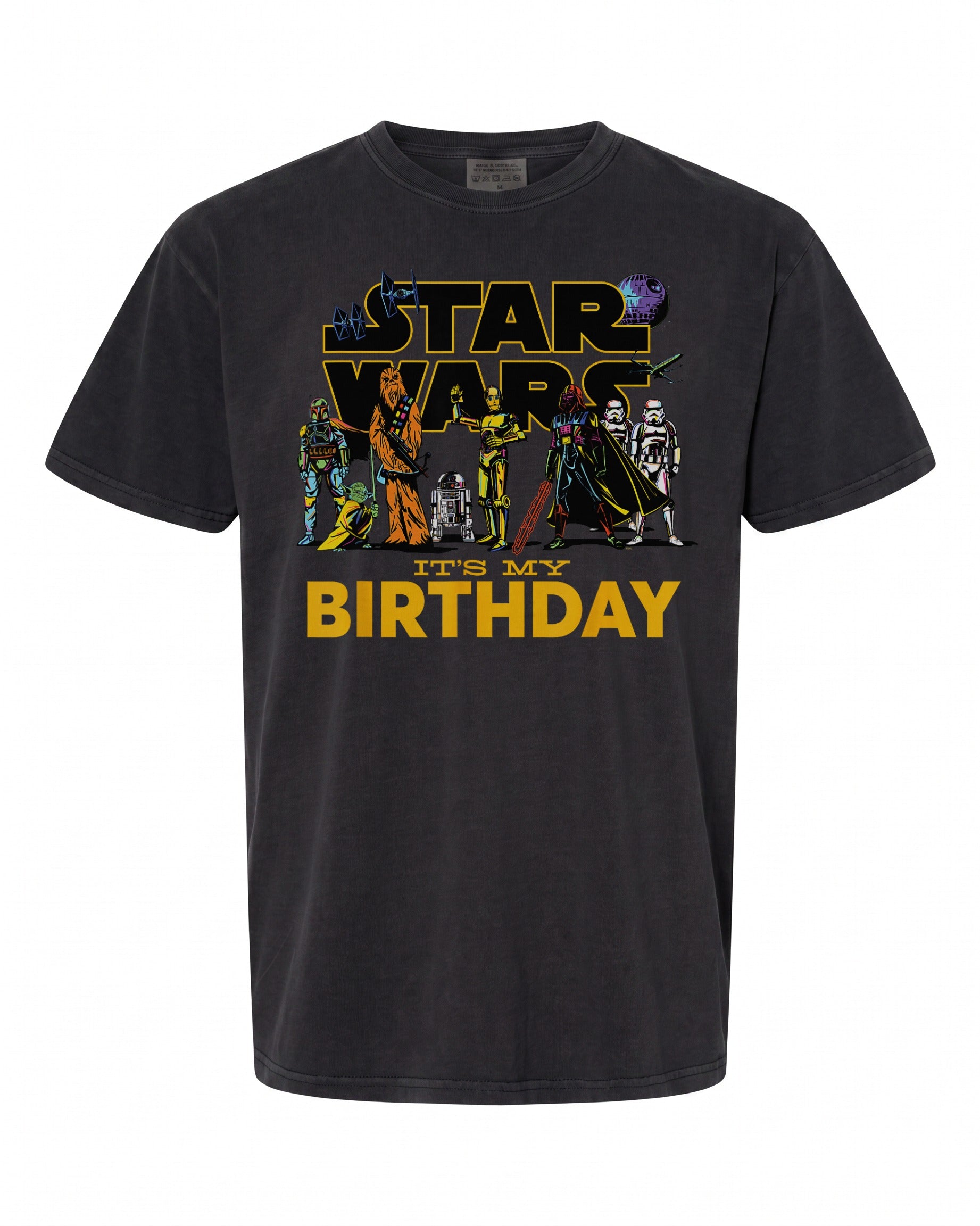 Star Wars Classic Characters Party T-Shirt - Perfect for Birthday Celebrations | Retro Style