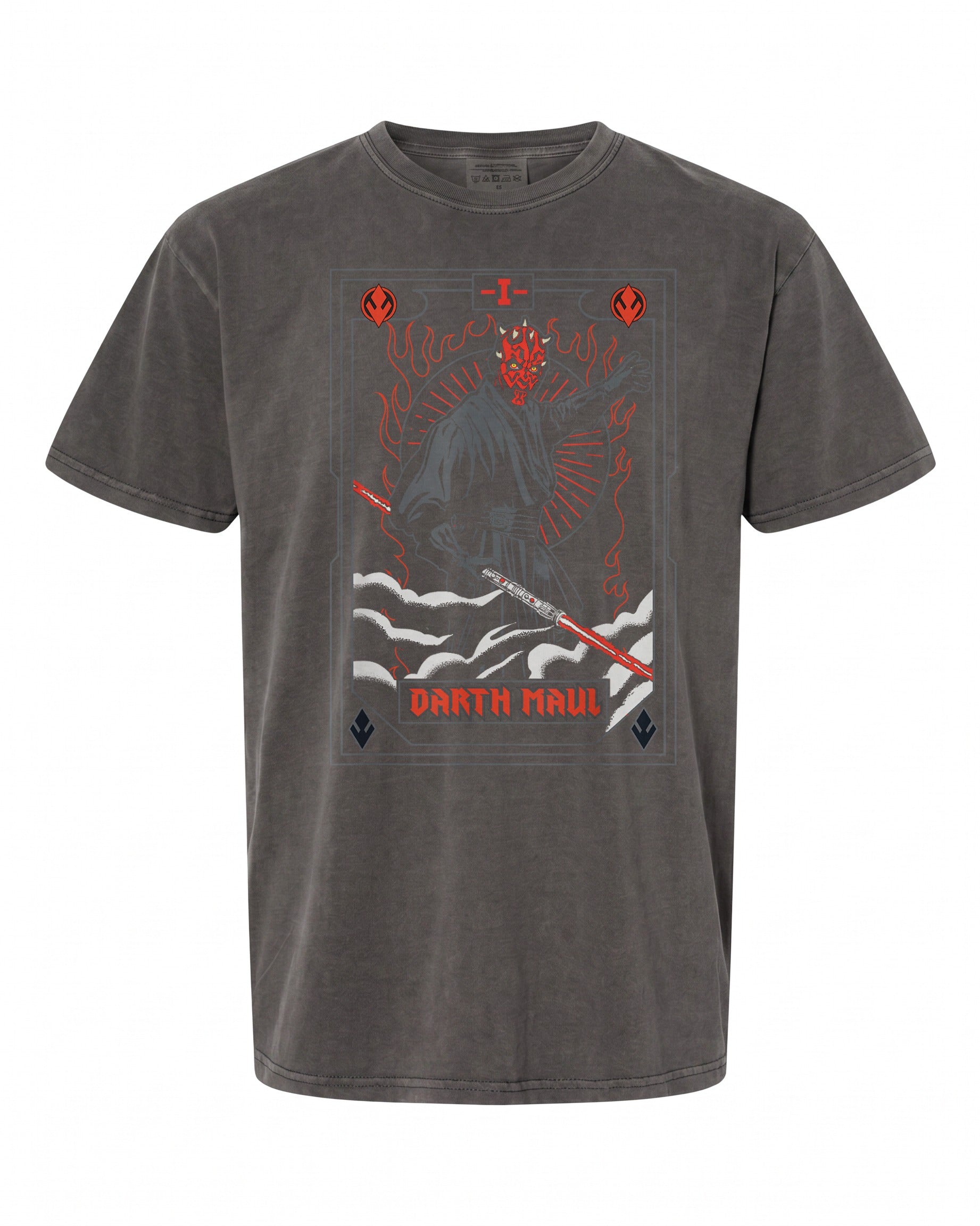 Star Wars Darth Maul Tarot Card T-Shirt - Unique Design for Fans | Retro Style