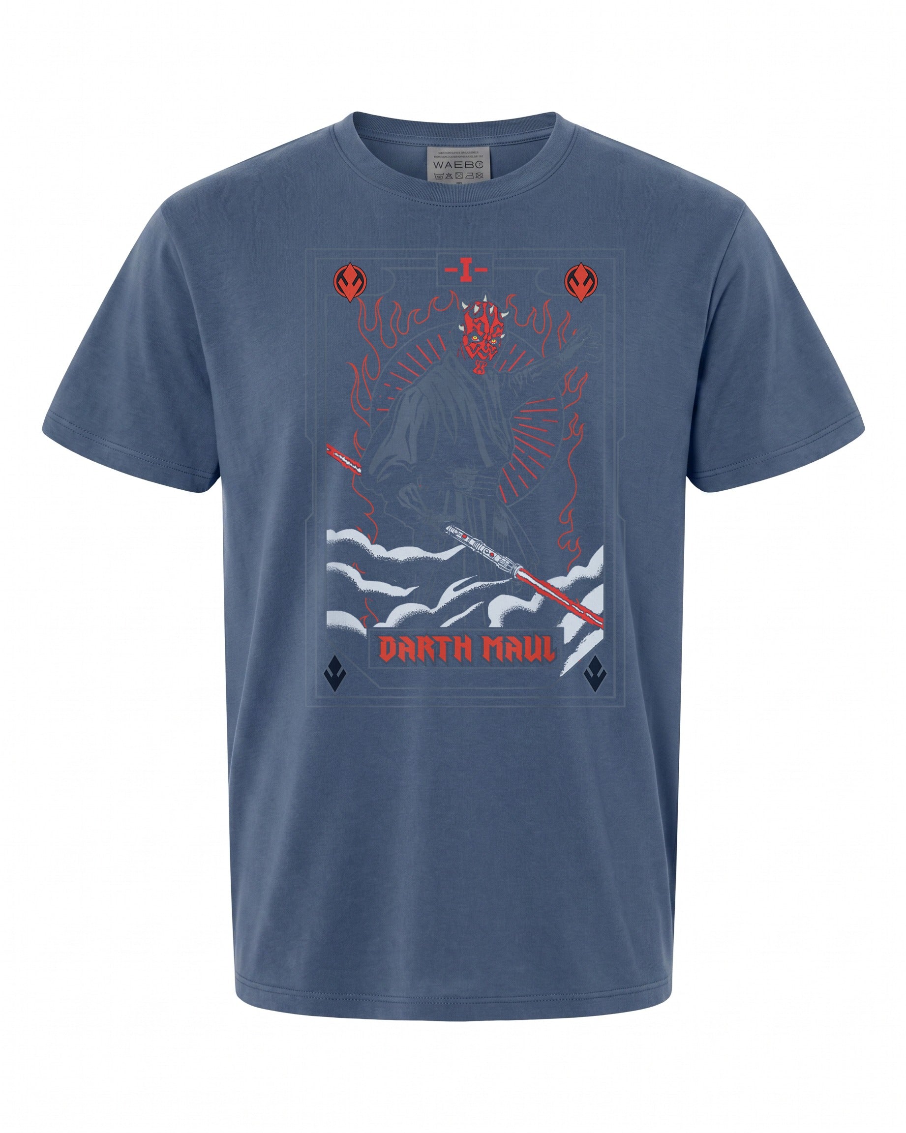 Star Wars Darth Maul Tarot Card T-Shirt - Unique Design for Fans | Retro Style