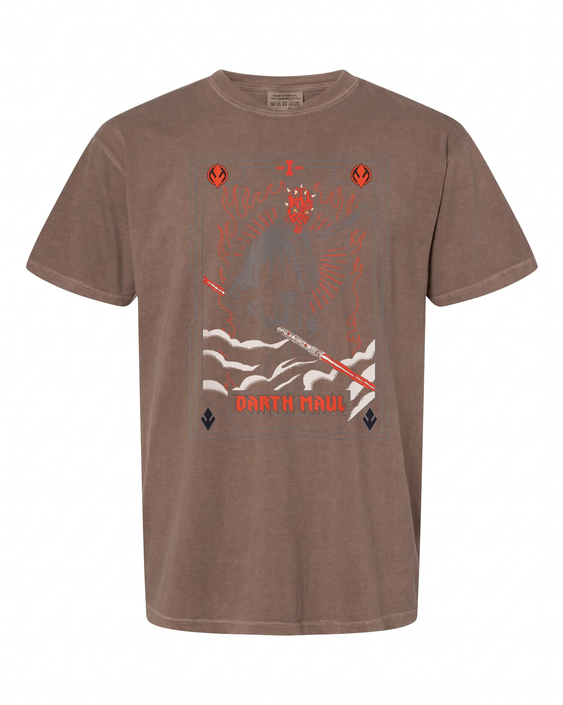 Star Wars Darth Maul Tarot Card T-Shirt - Unique Design for Fans | Retro Style