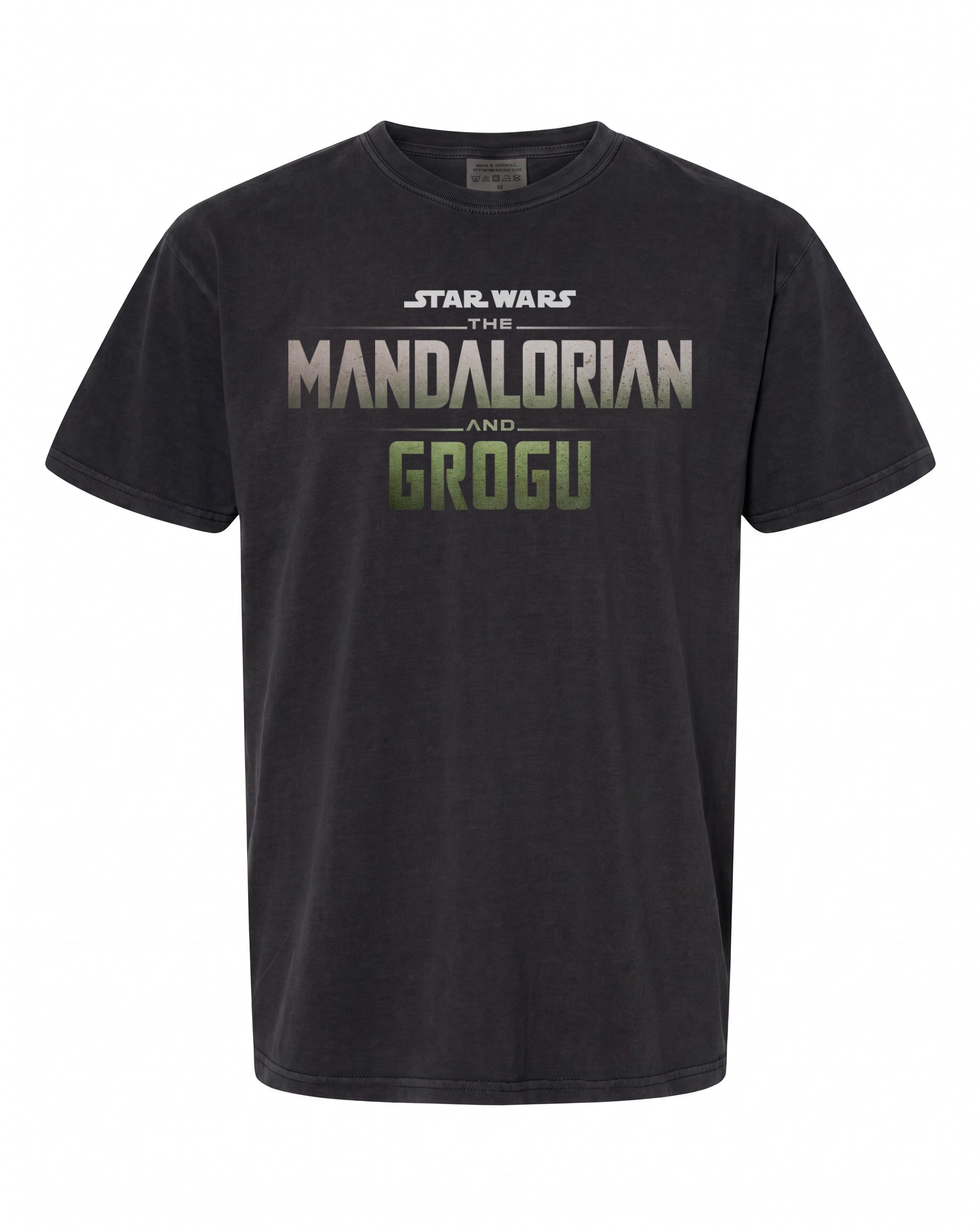 Star Wars The Mandalorian Grogu Logo Sunset T-Shirt - Perfect for Fans