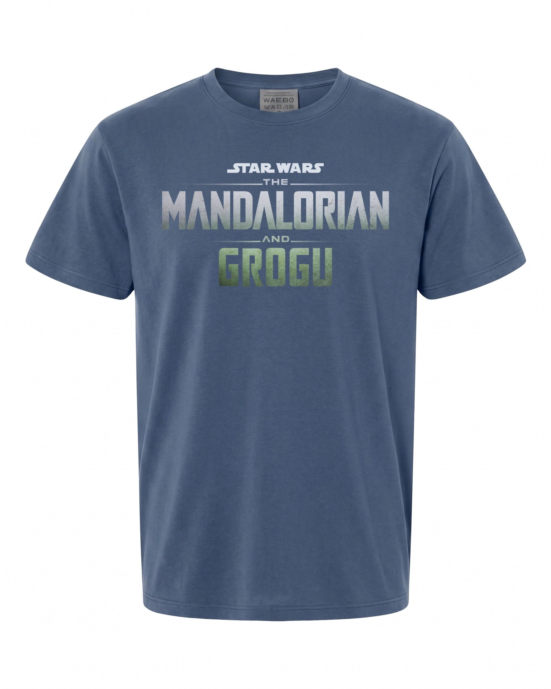 Star Wars The Mandalorian Grogu Logo Sunset T-Shirt - Perfect for Fans