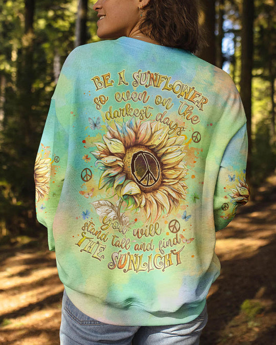 Emerald Blossoms - Be a Sunflower All Over Print Shirt for Hippie