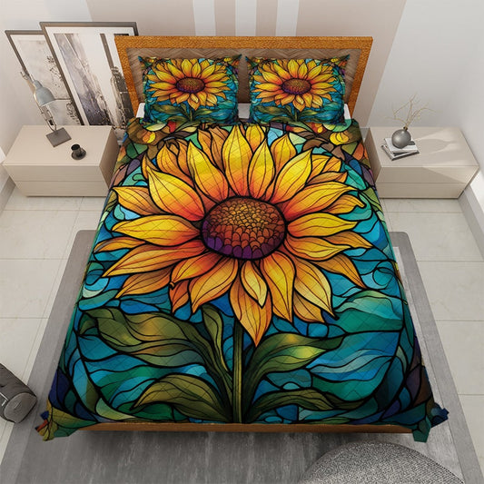 ColorfulSunflowerHippieBeddingSet, Bohemian Style