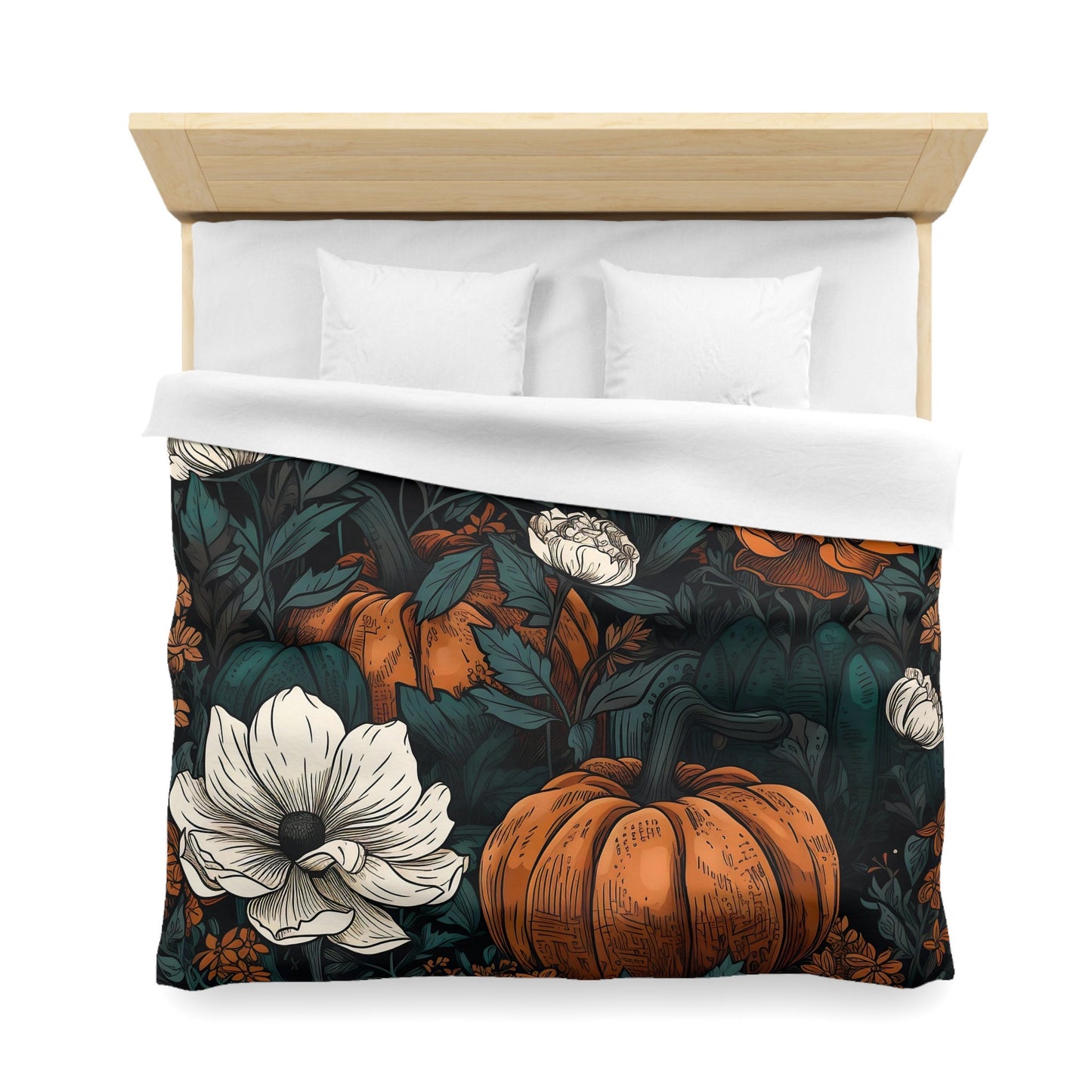 Dark Academia Halloween Pumpkin Bedding Set For Hippies