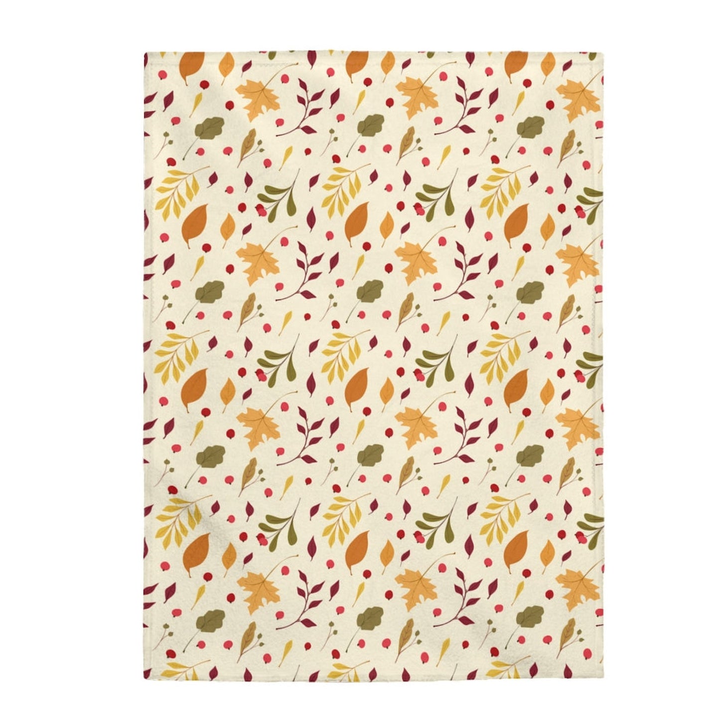 Autumn Leaves, Orange Leaves Harvest Fleece Blanket For Hippies