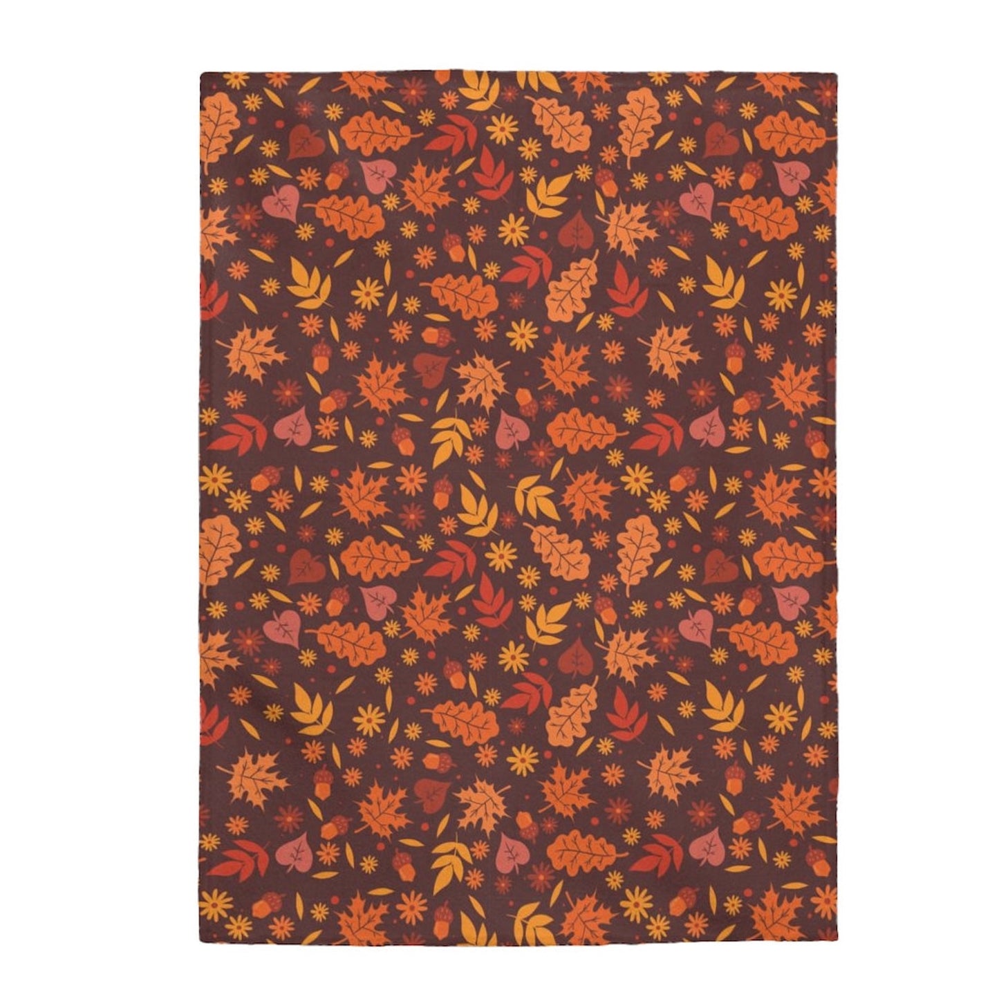 Fall Leaves Cozy Warm Fleece Blanket For Hippies