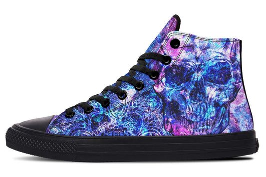 Emerald Blossoms - ACRYLIC GALAXY SKULL Shoes For Hippies