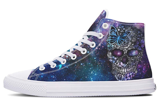 Emerald Blossoms Shoes - GALAXY EYES SKULL