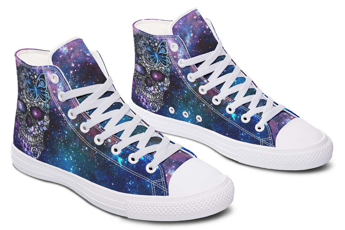 Emerald Blossoms Shoes - GALAXY EYES SKULL