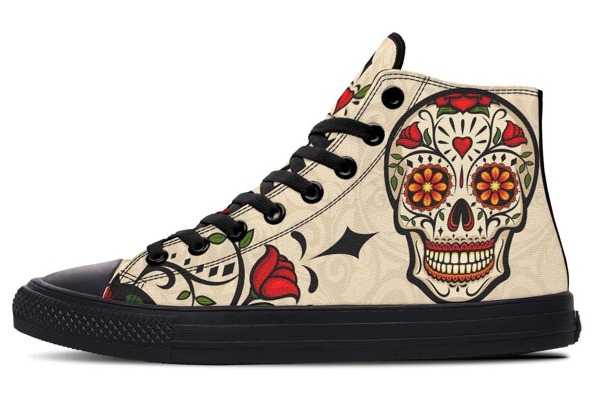 Emerald Blossoms Shoes - HAPPY ROSE SUGAR SKULL