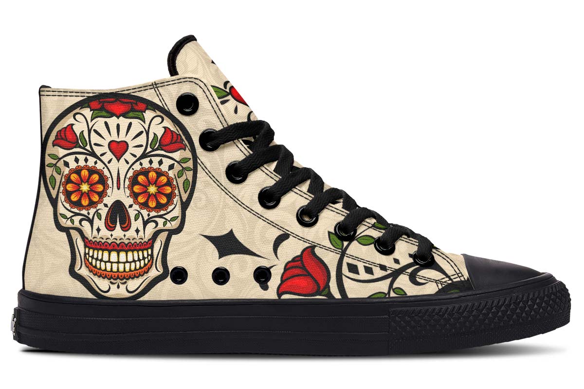 Emerald Blossoms Shoes - HAPPY ROSE SUGAR SKULL