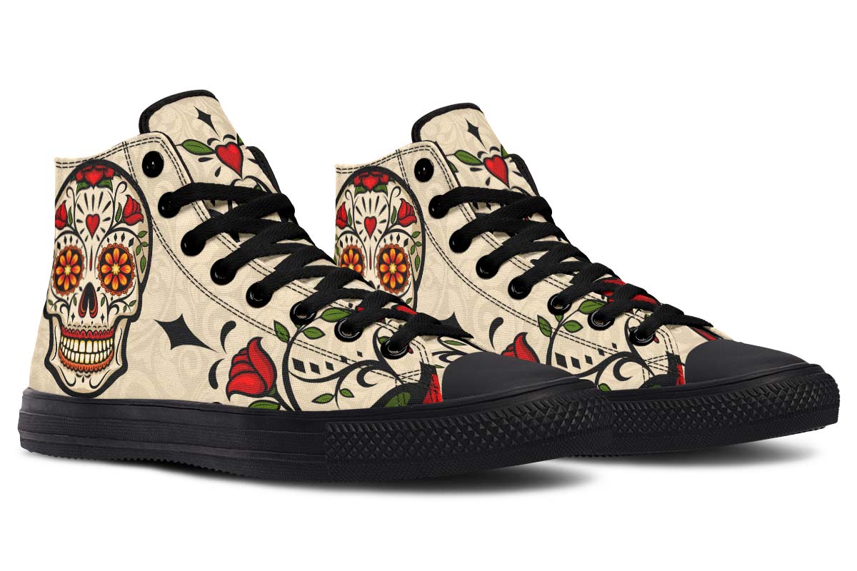 Emerald Blossoms Shoes - HAPPY ROSE SUGAR SKULL